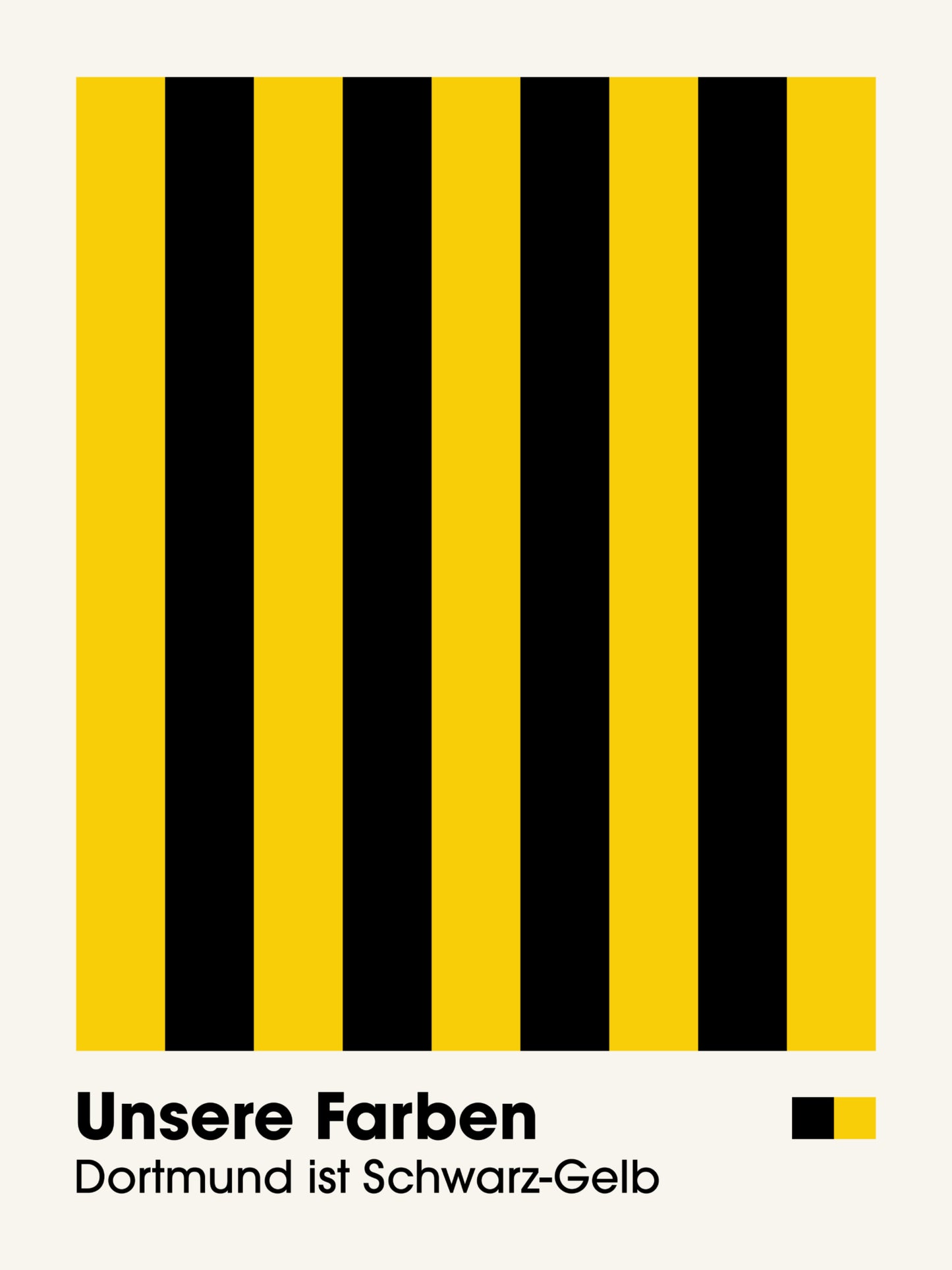Dortmund - "Farben" Fußballposter