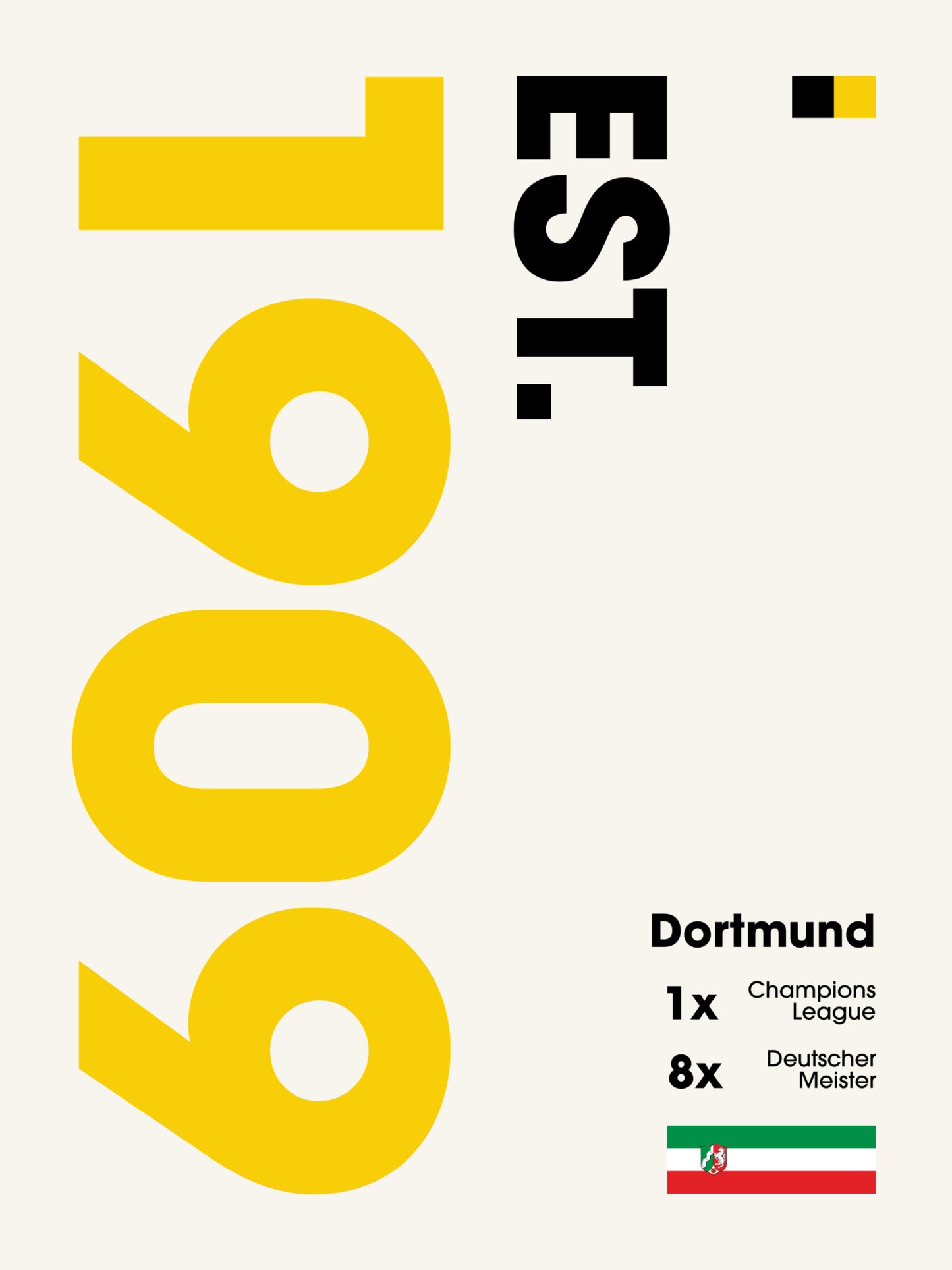 Dortmund - "Established" Fußballposter