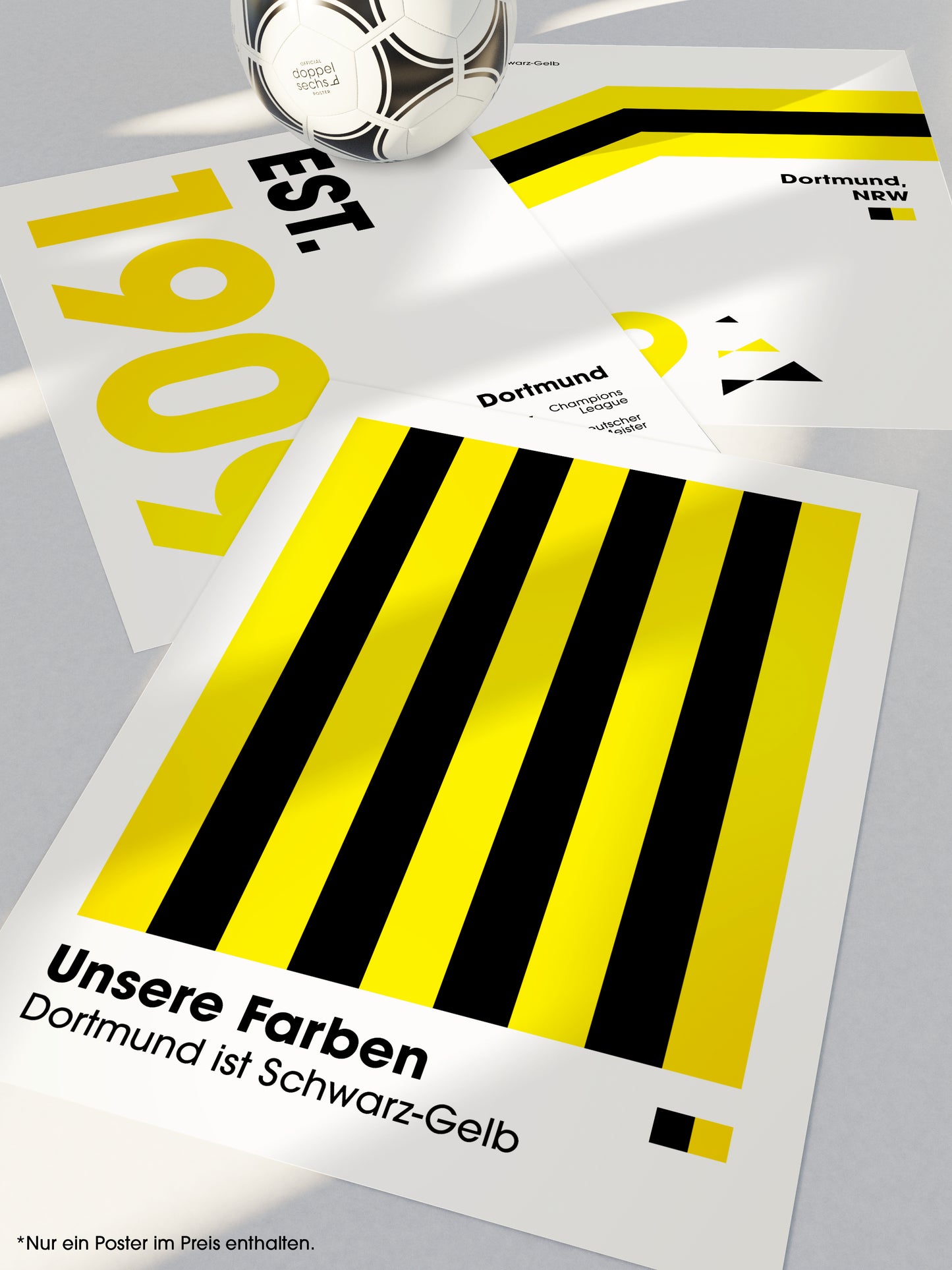 Dortmund - "Farben" Fußballposter
