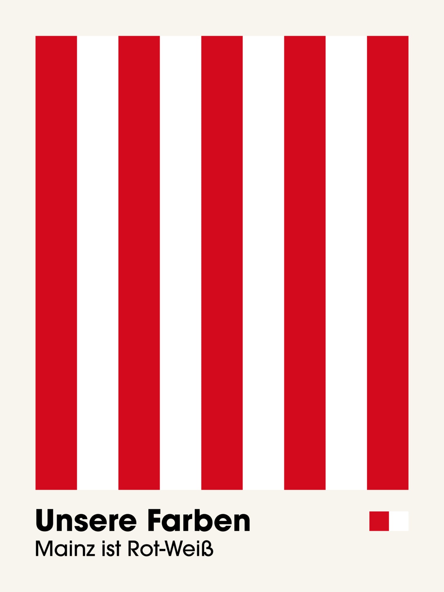 Mainz - "Farben" Fußballposter
