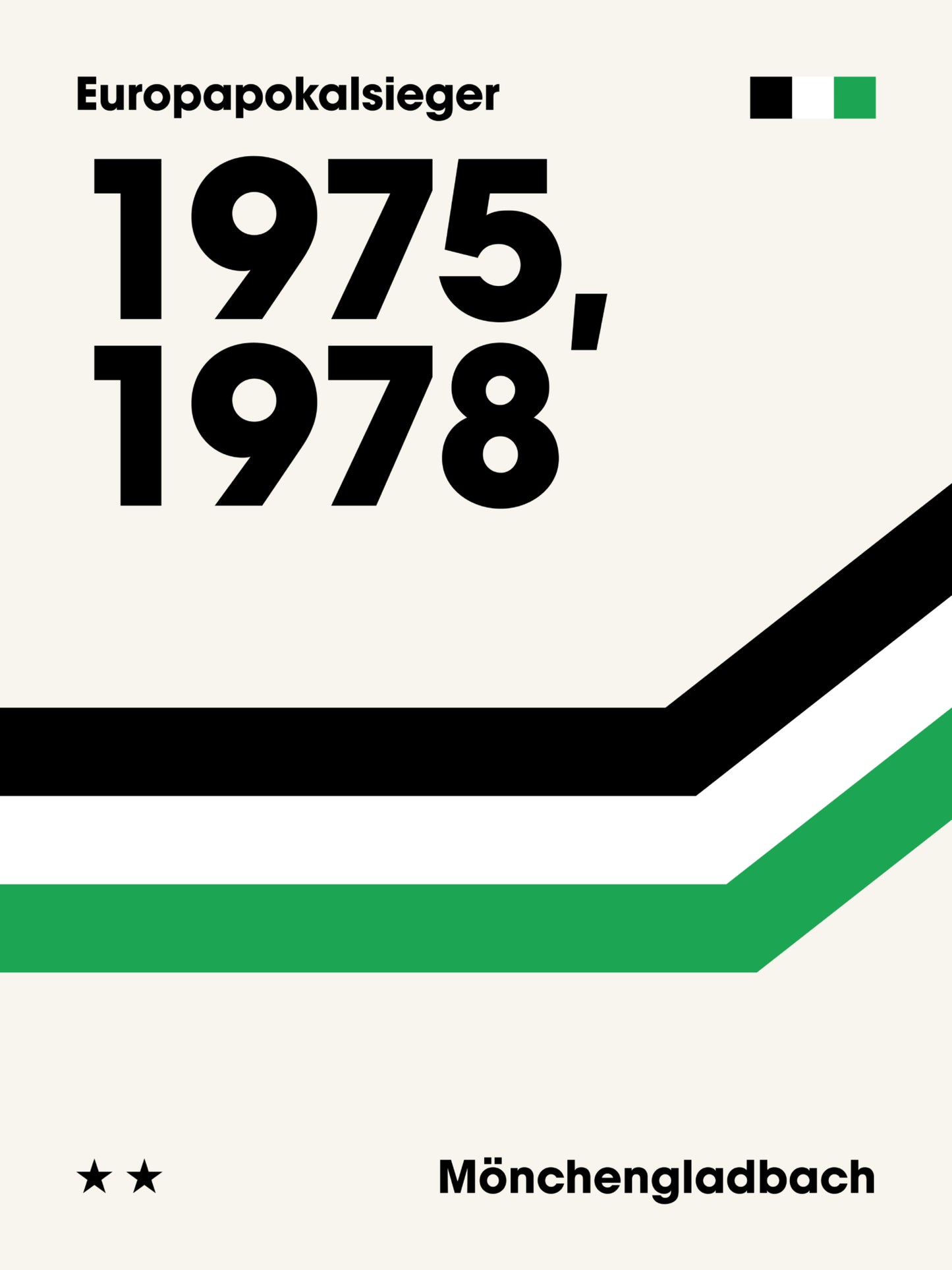 Gladbach - "Champions" Fußballposter