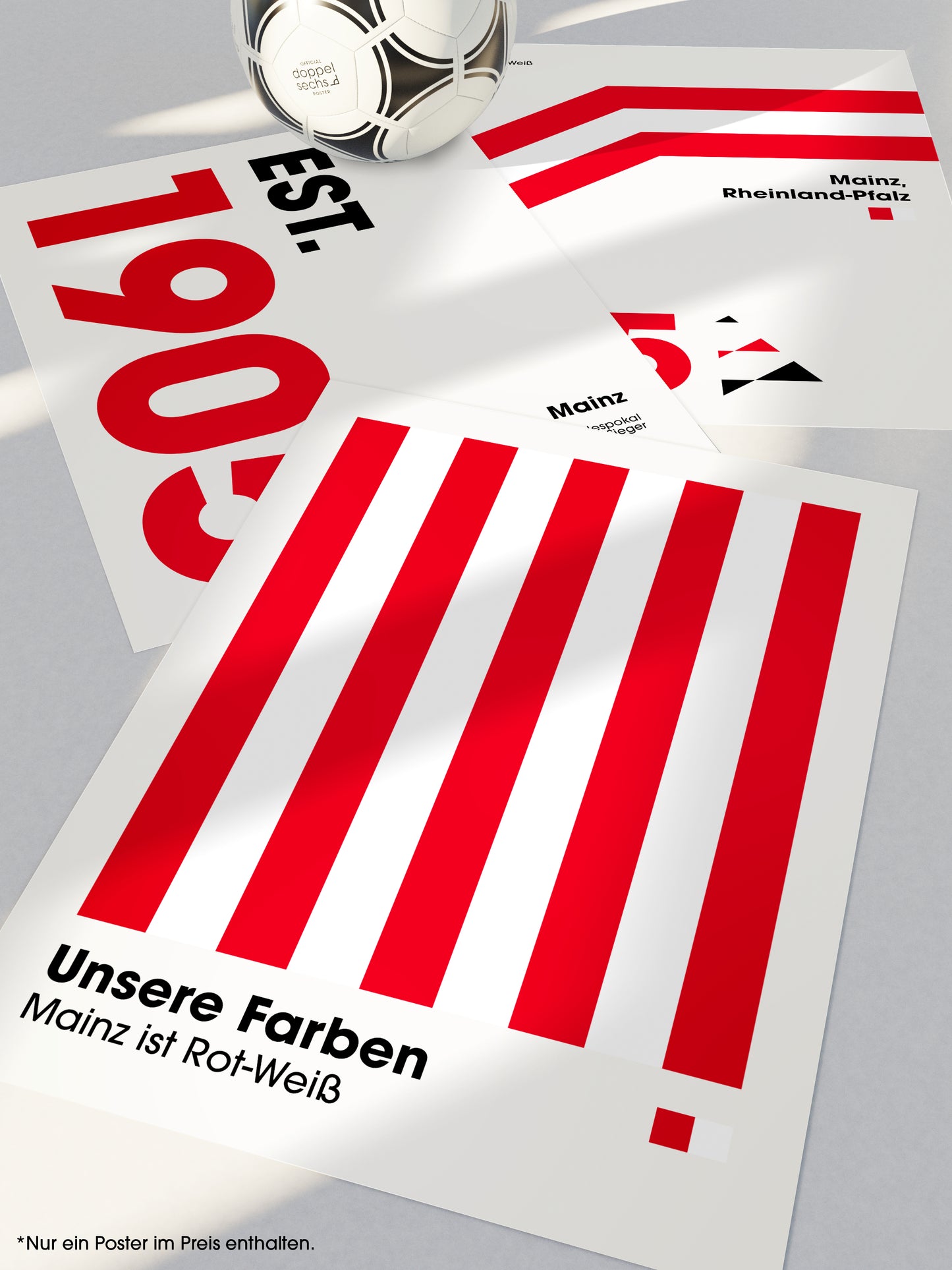 Mainz - "Farben" Fußballposter