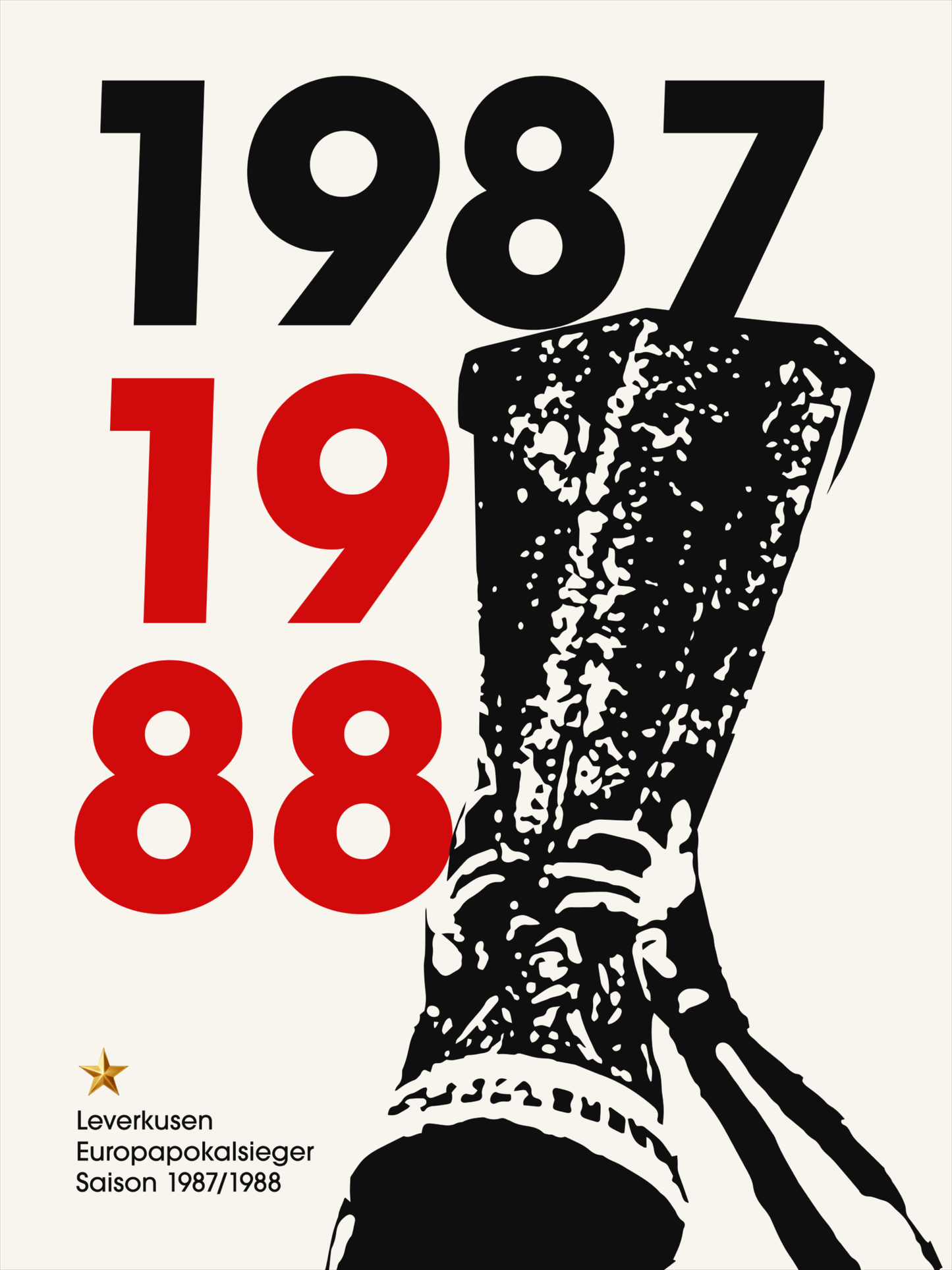 Leverkusen - "Europapokal" Fußballposter