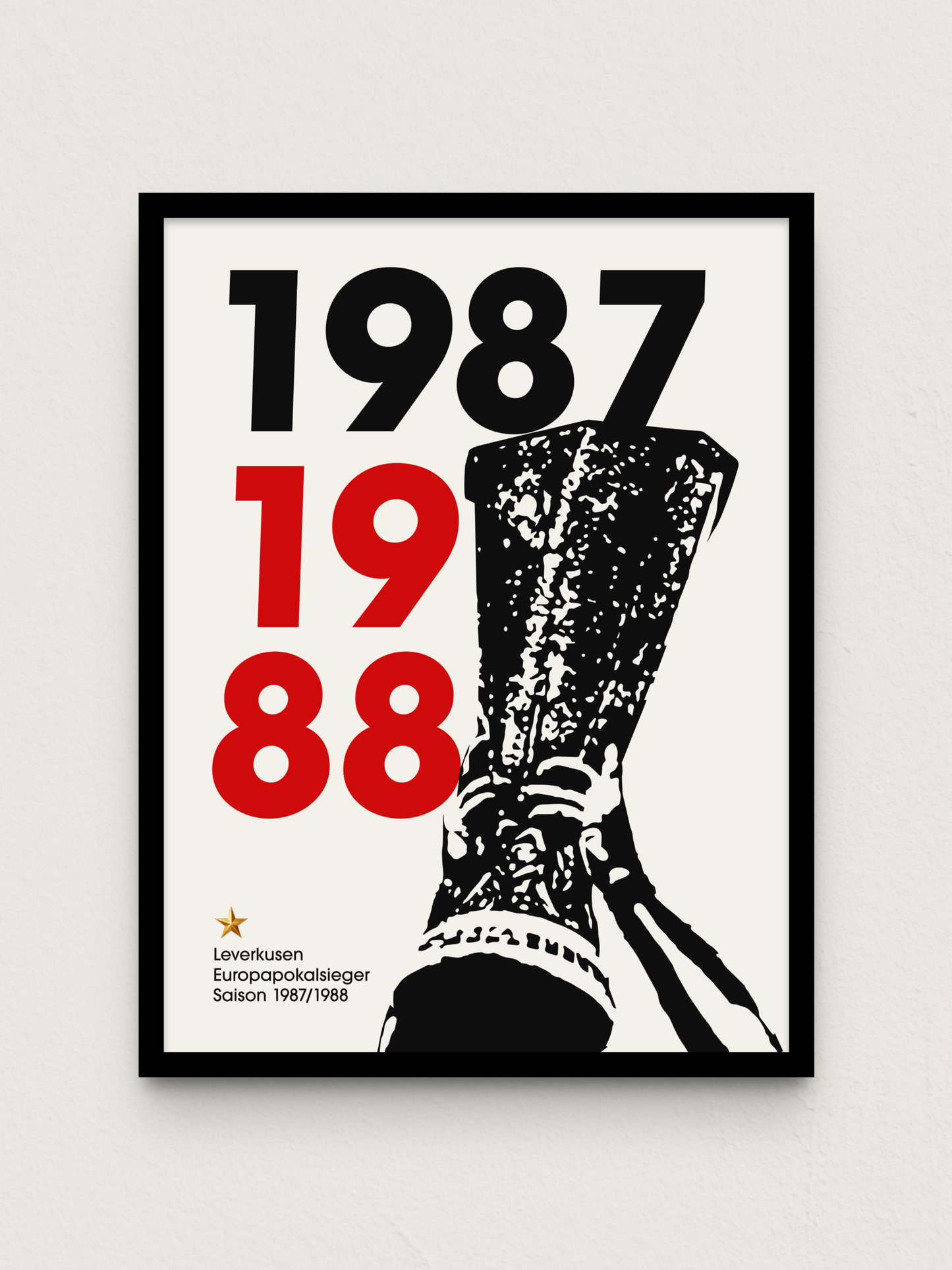 Leverkusen - "Europapokal" Fußballposter