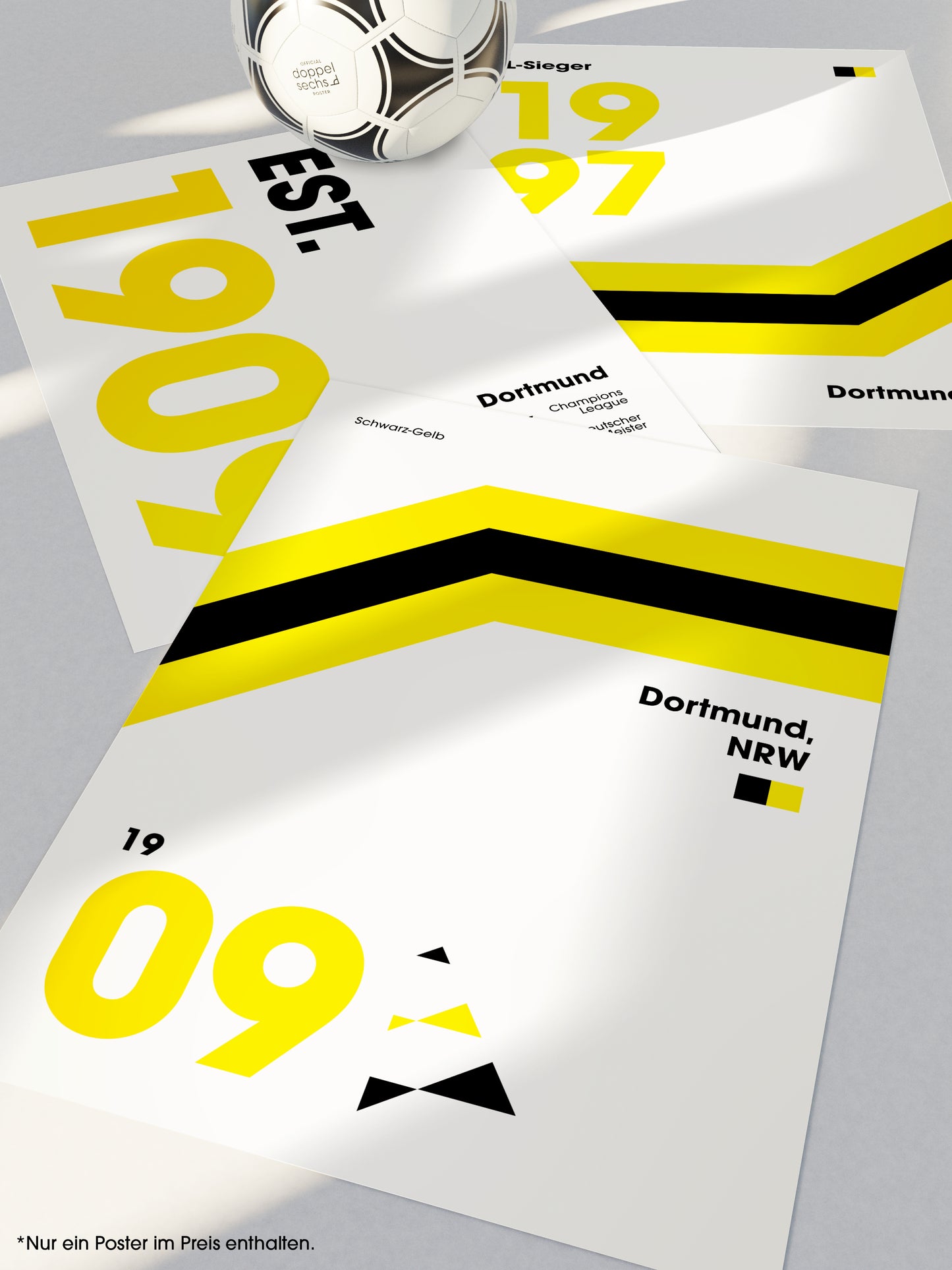 Dortmund - "Established" Fußballposter