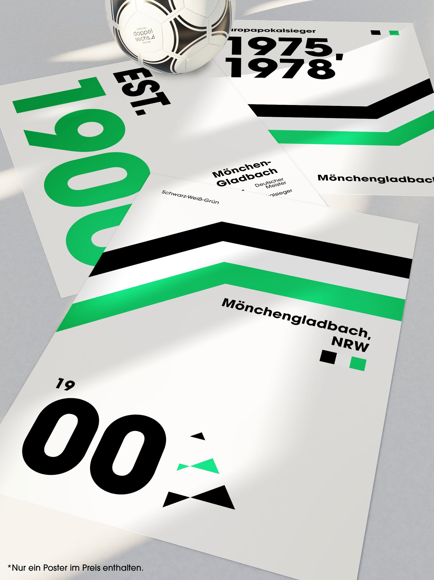Gladbach - "Champions" Fußballposter