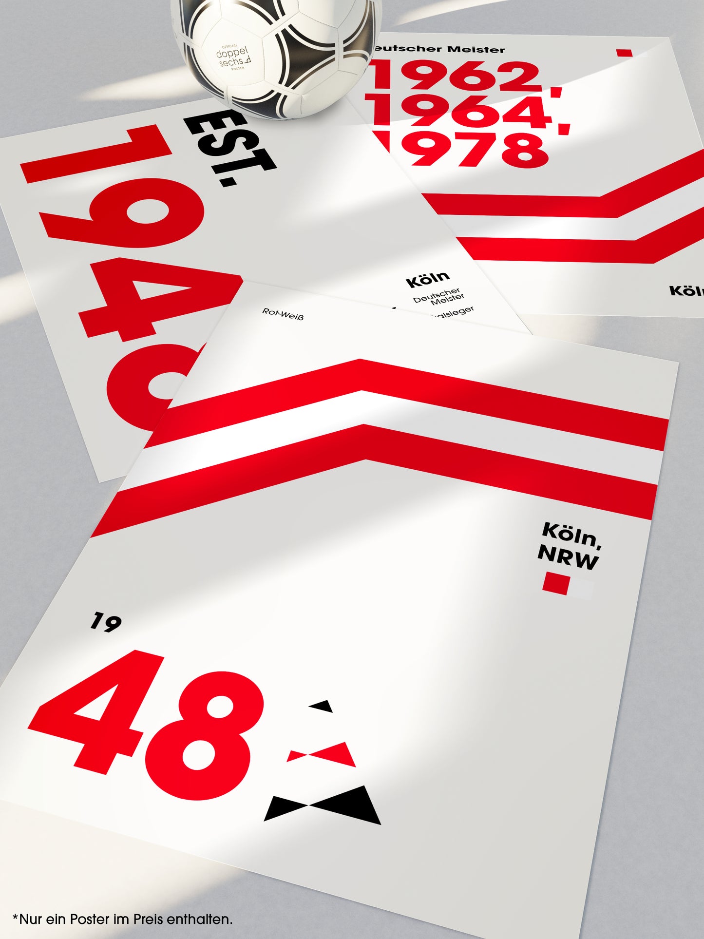 Köln - "Heritage" Fußballposter