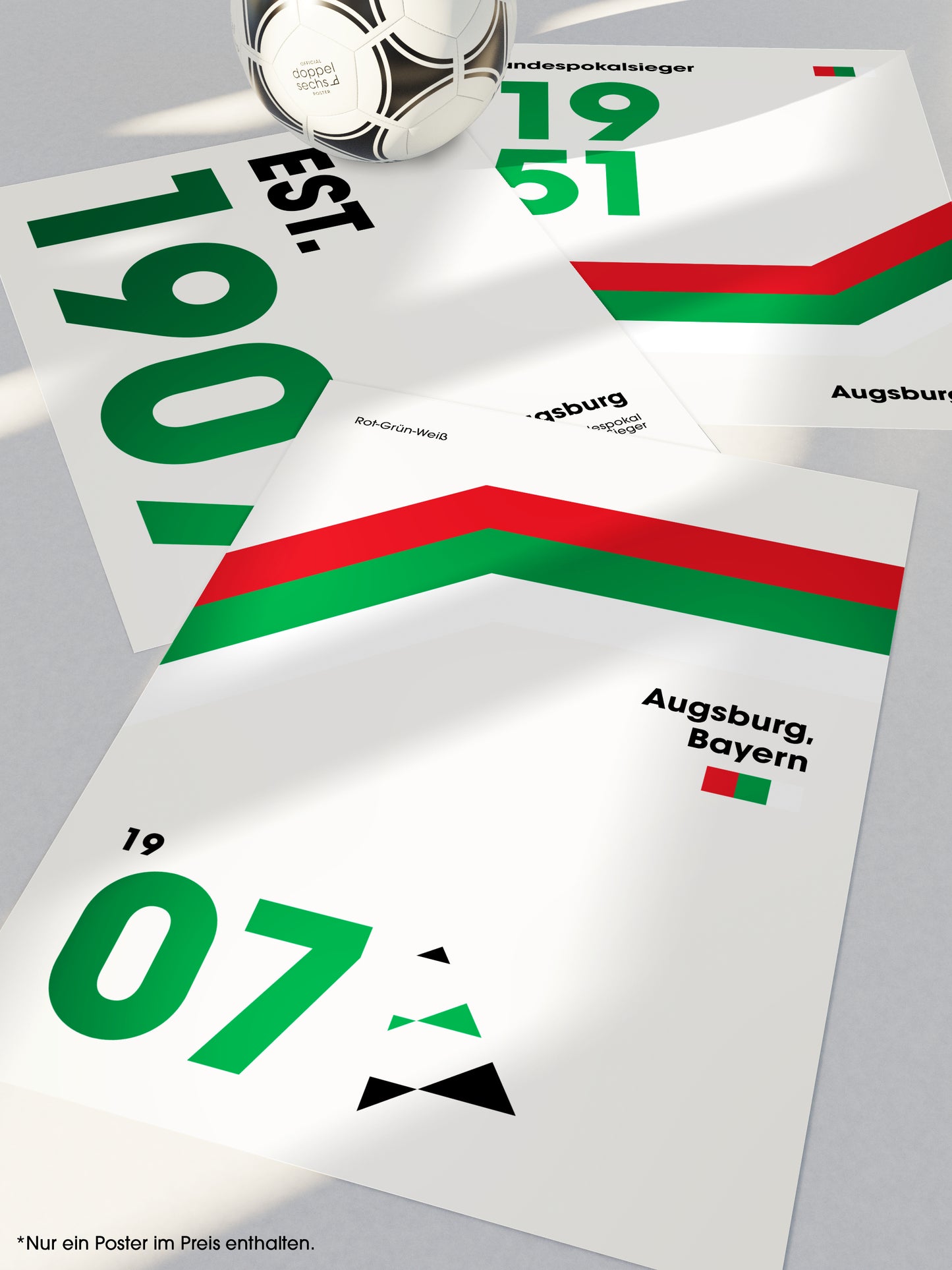 Augsburg - "Heritage" Fußballposter