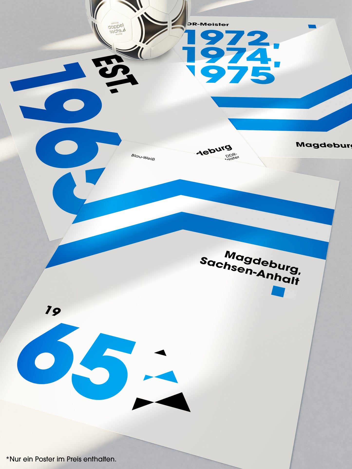 Magdeburg - "Champions" Fußballposter