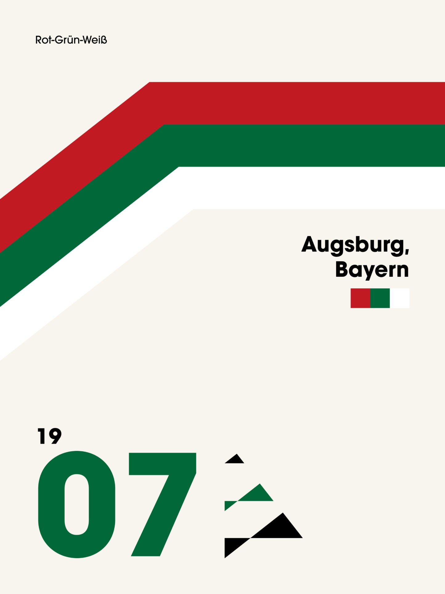 Augsburg - "Heritage" Fußballposter
