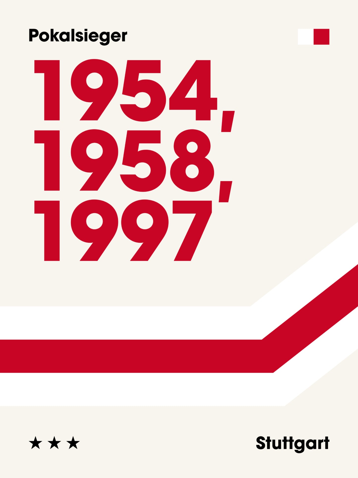 Stuttgart - "Champions" Fußballposter