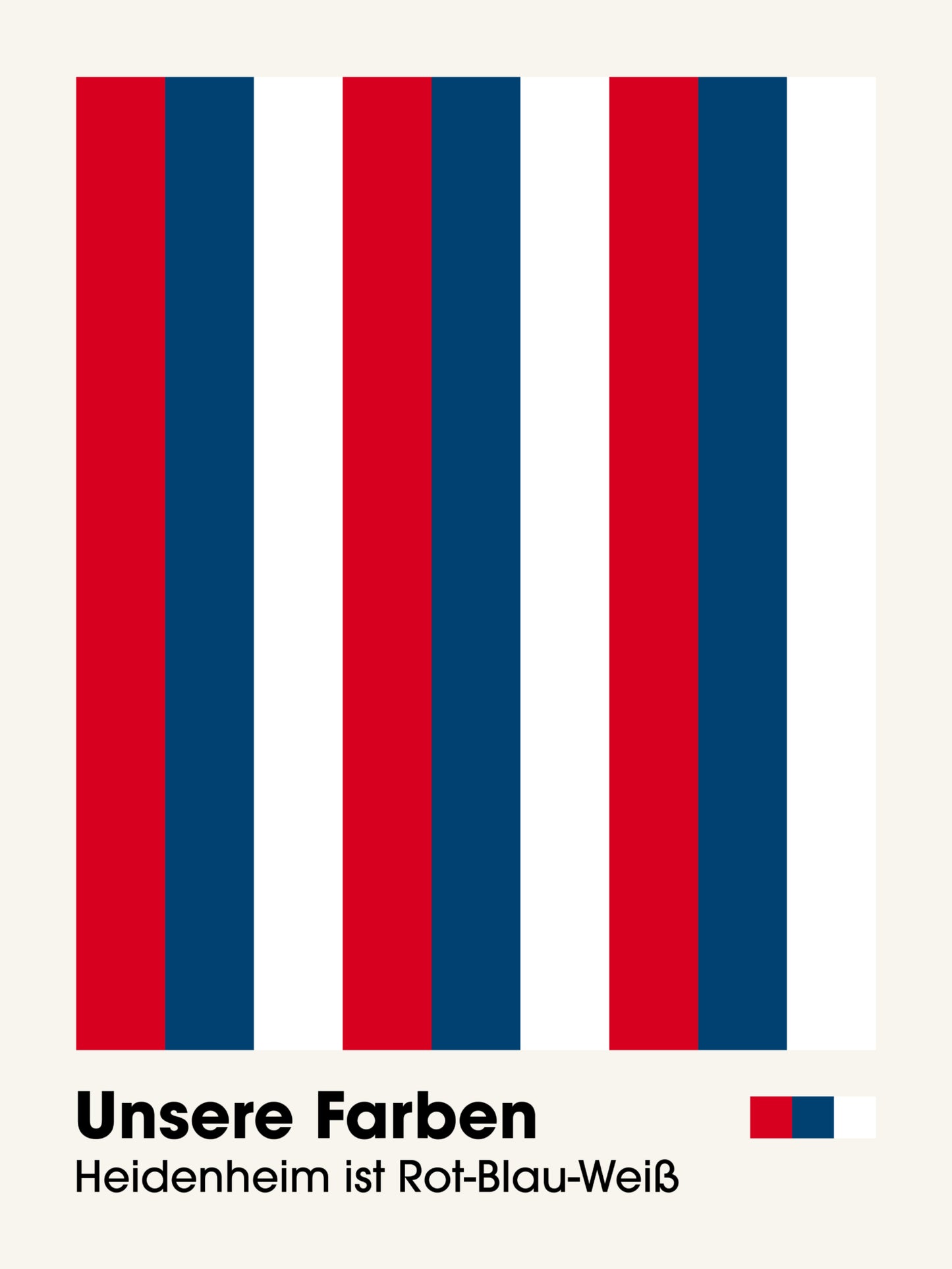 Heidenheim - "Farben" Fußballposter
