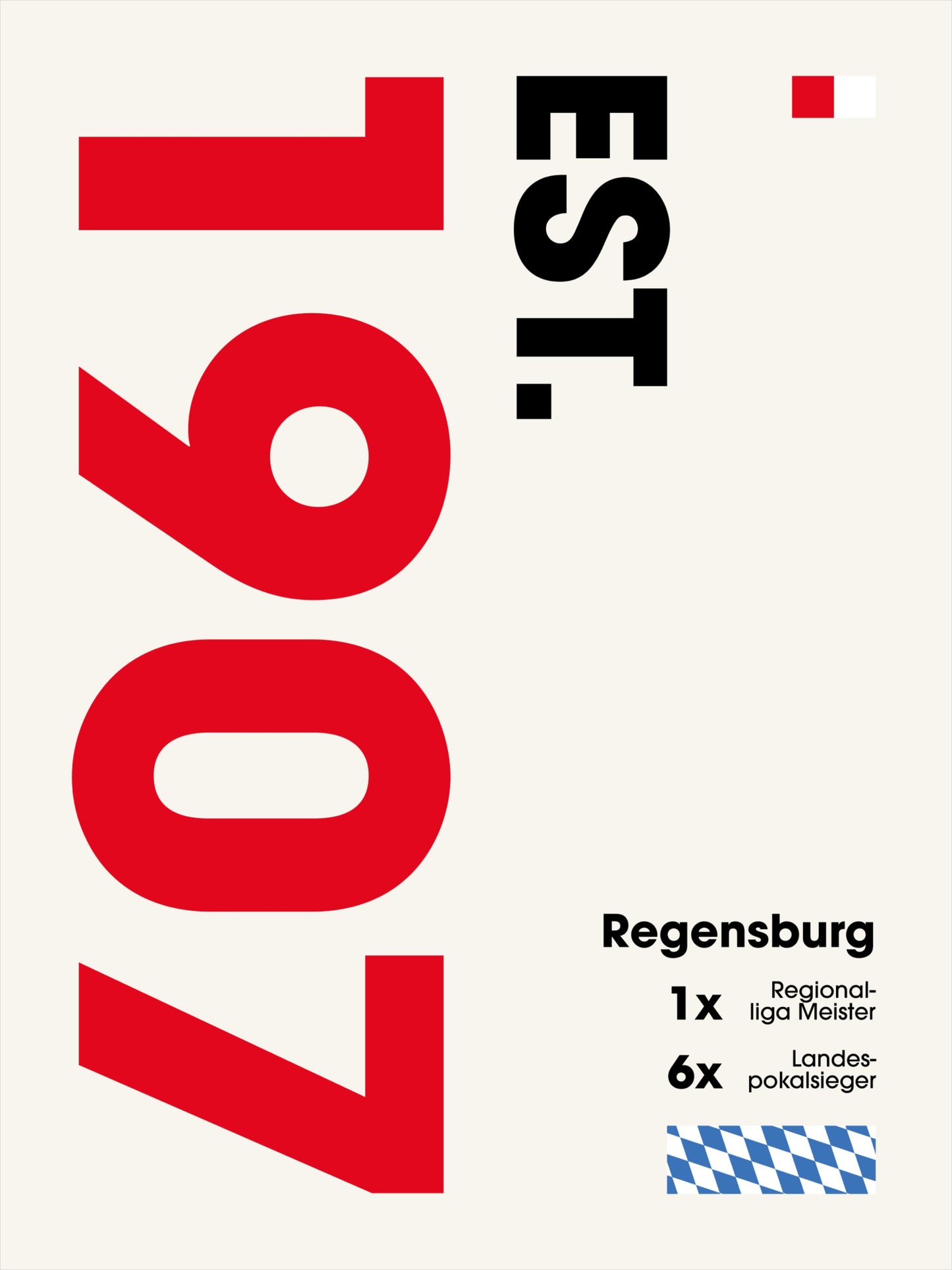 Regensburg - "Established" Fußballposter