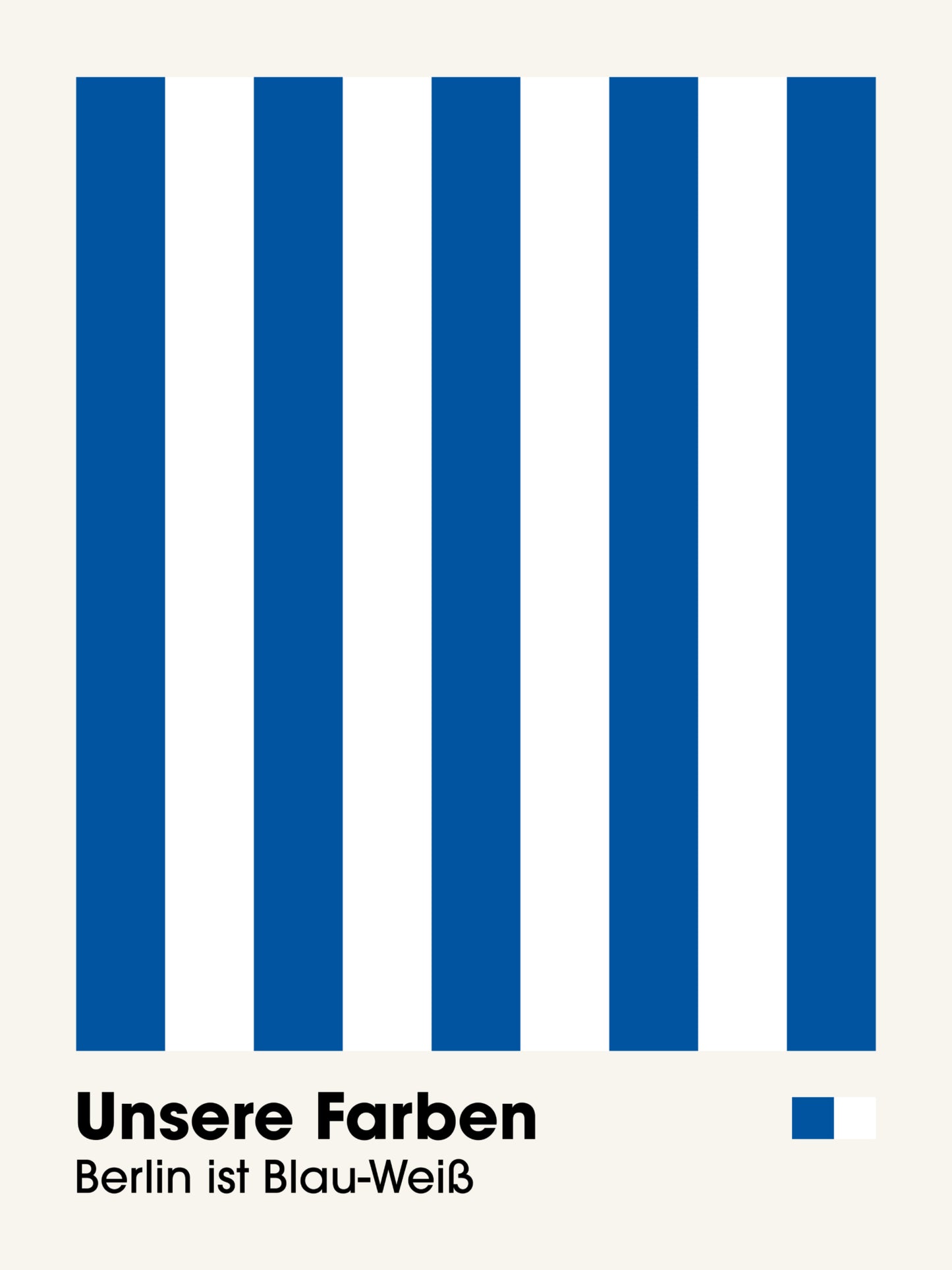 Berlin - "Farben" Fußballposter