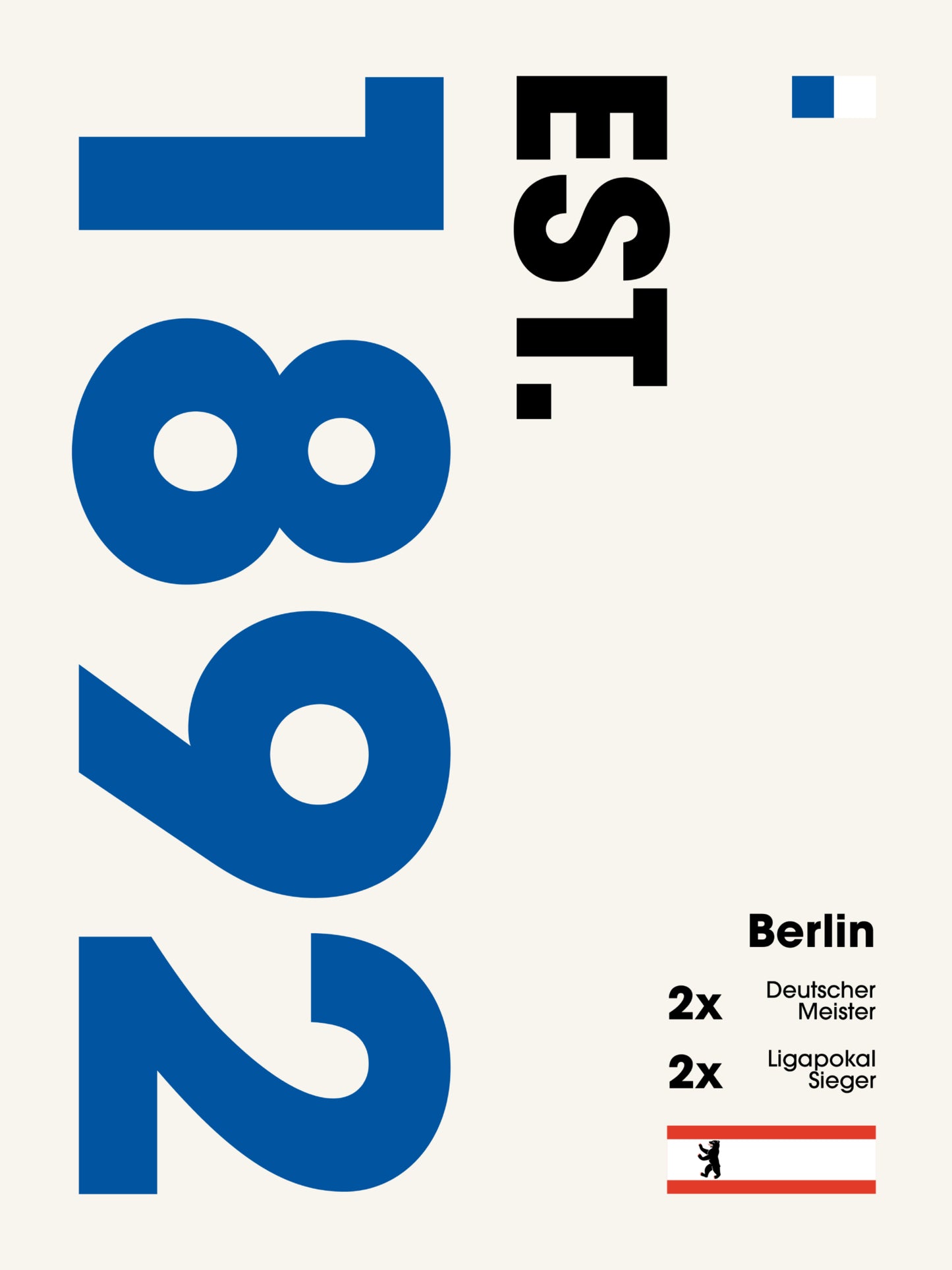 Berlin - "Established" Fußballposter