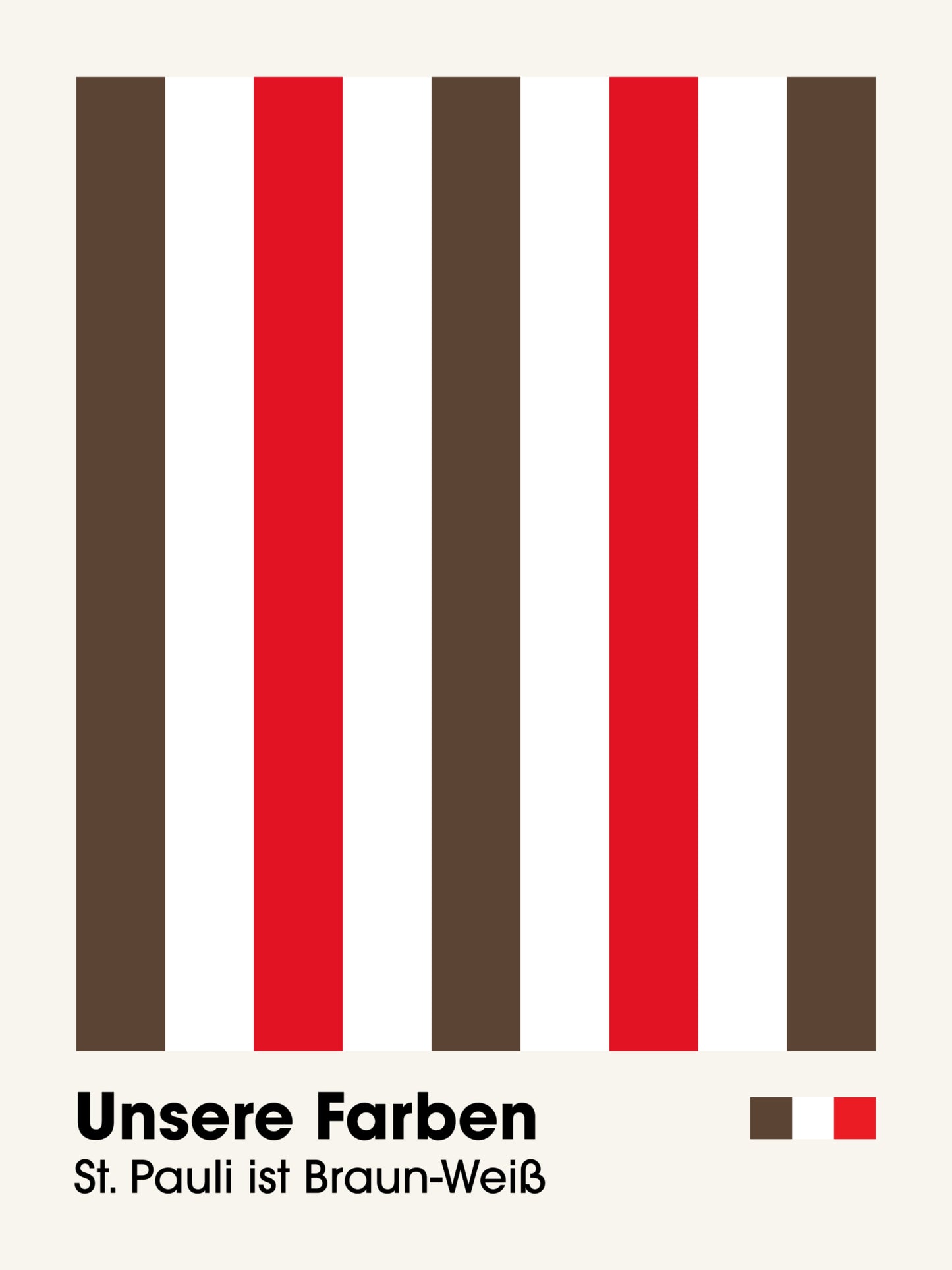 St. Pauli - "Farben" Fußballposter
