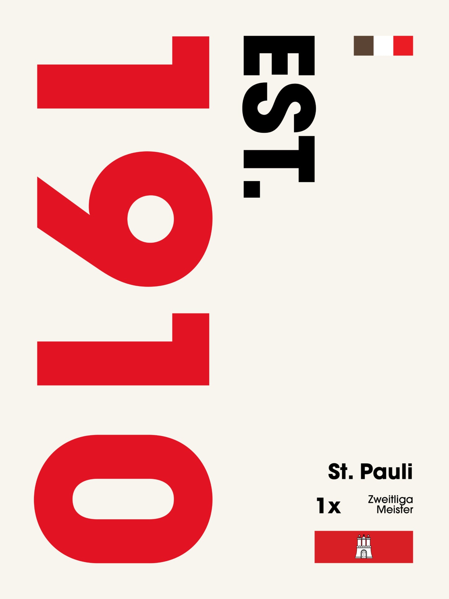 St. Pauli - "Established" Fußballposter