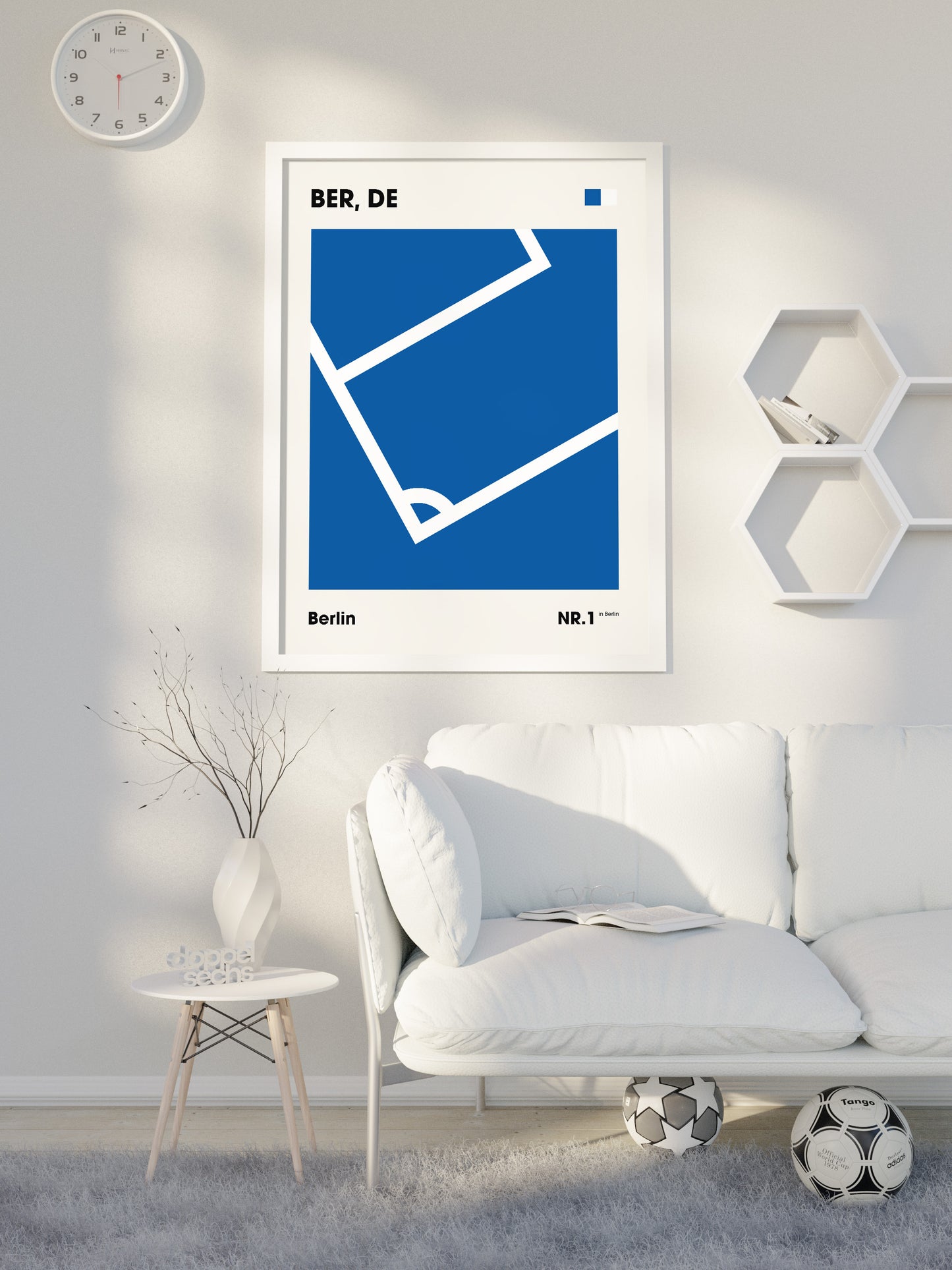 Berlin - "Eckfahne" Fußballposter