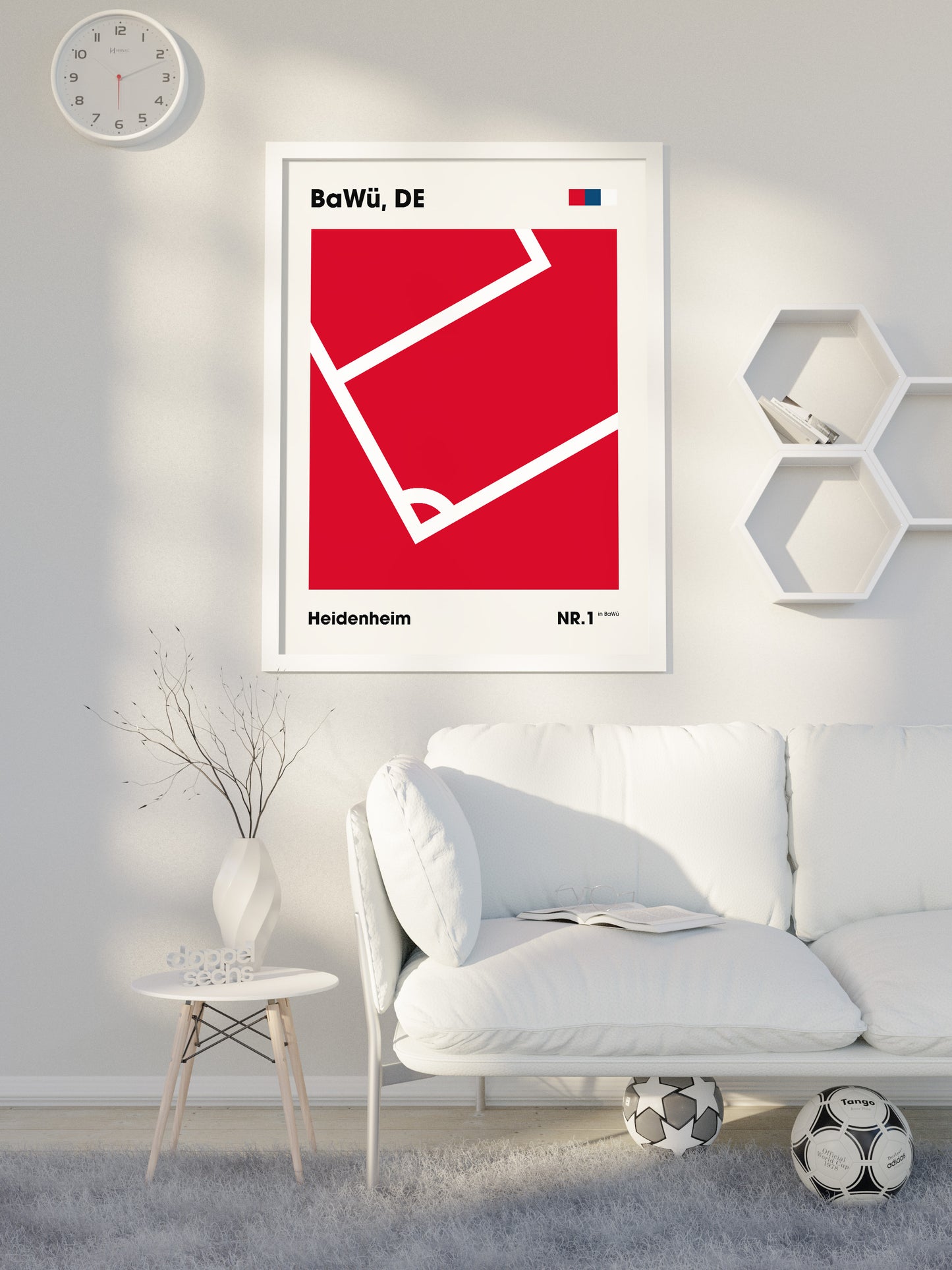 Heidenheim - "Eckfahne" Fußballposter