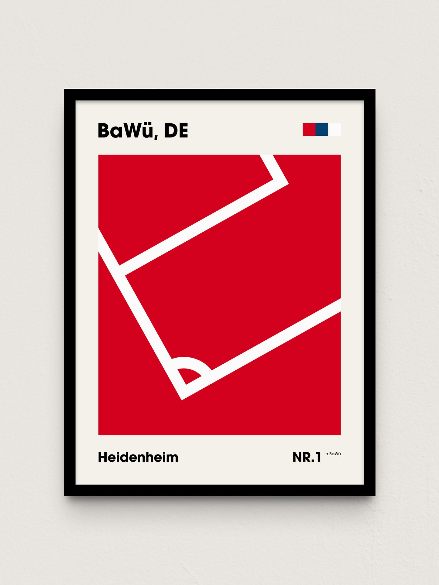 Heidenheim - "Eckfahne" Fußballposter