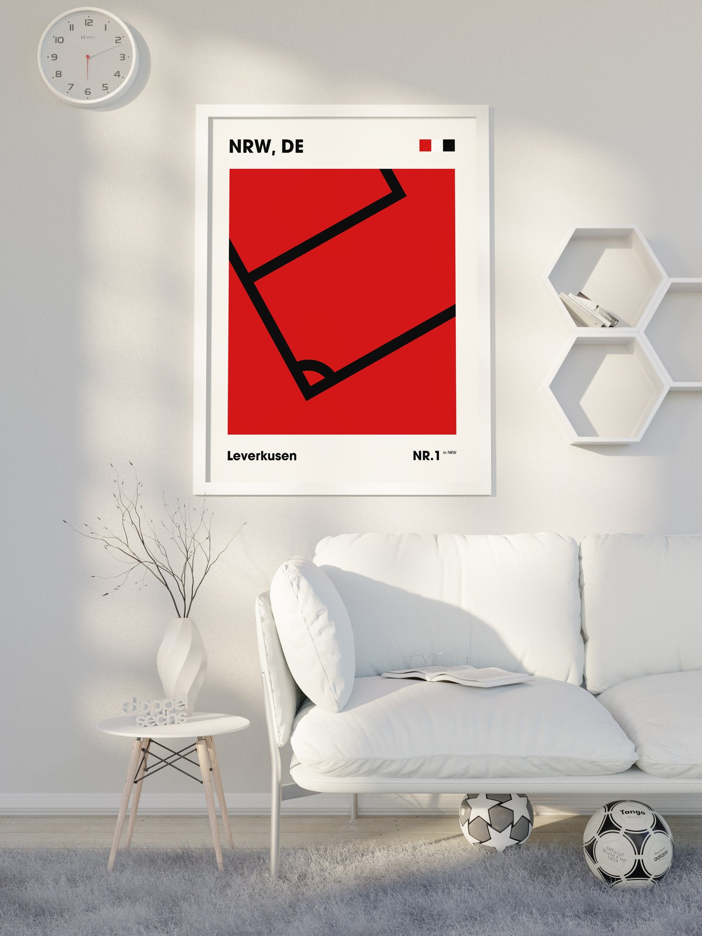 Leverkusen - "Eckfahne" Fußballposter
