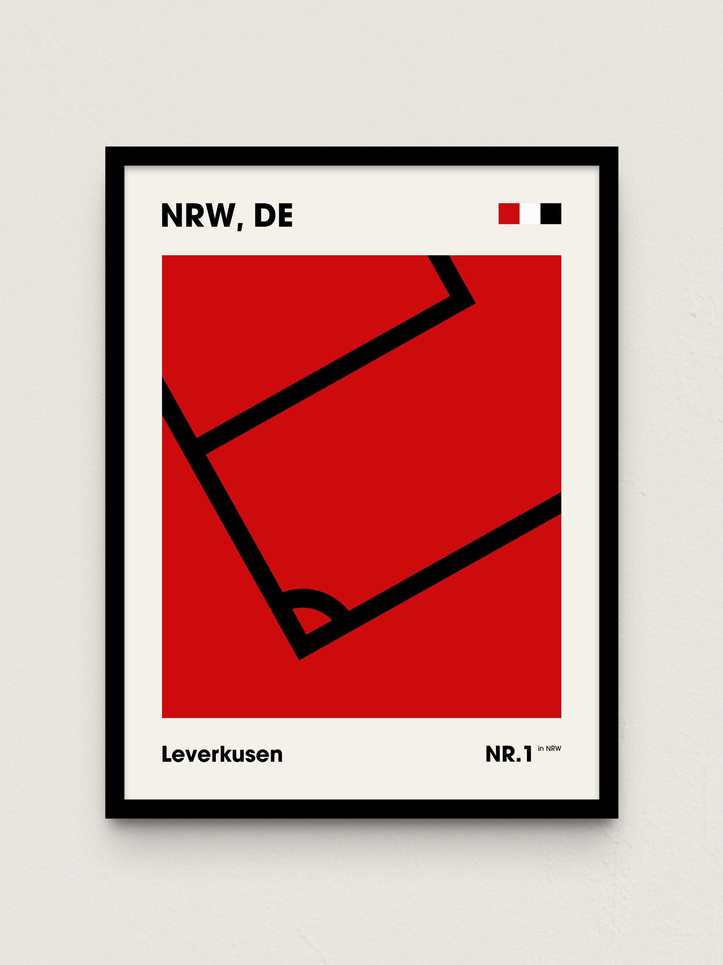 Leverkusen - "Eckfahne" Fußballposter