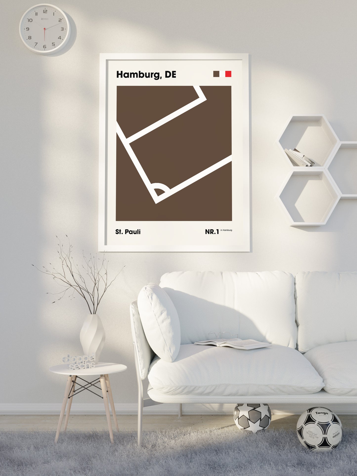 St. Pauli - "Eckfahne" Fußballposter