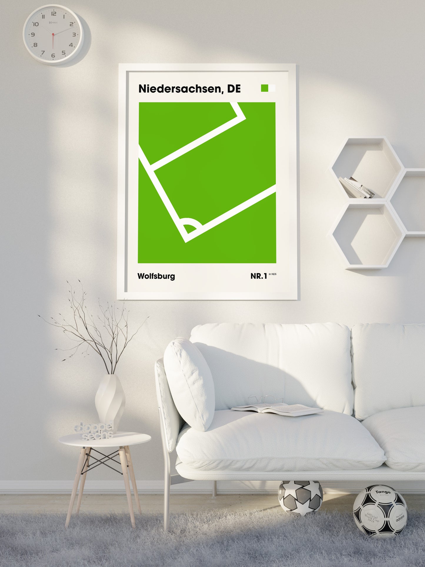 Wolfsburg - "Eckfahne" Fußballposter