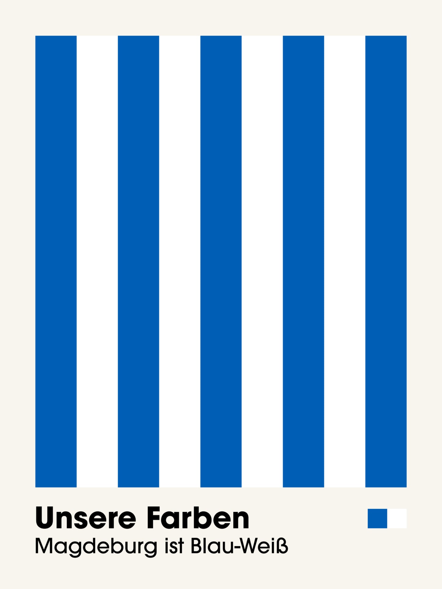 Magdeburg - "Farben" Fußballposter