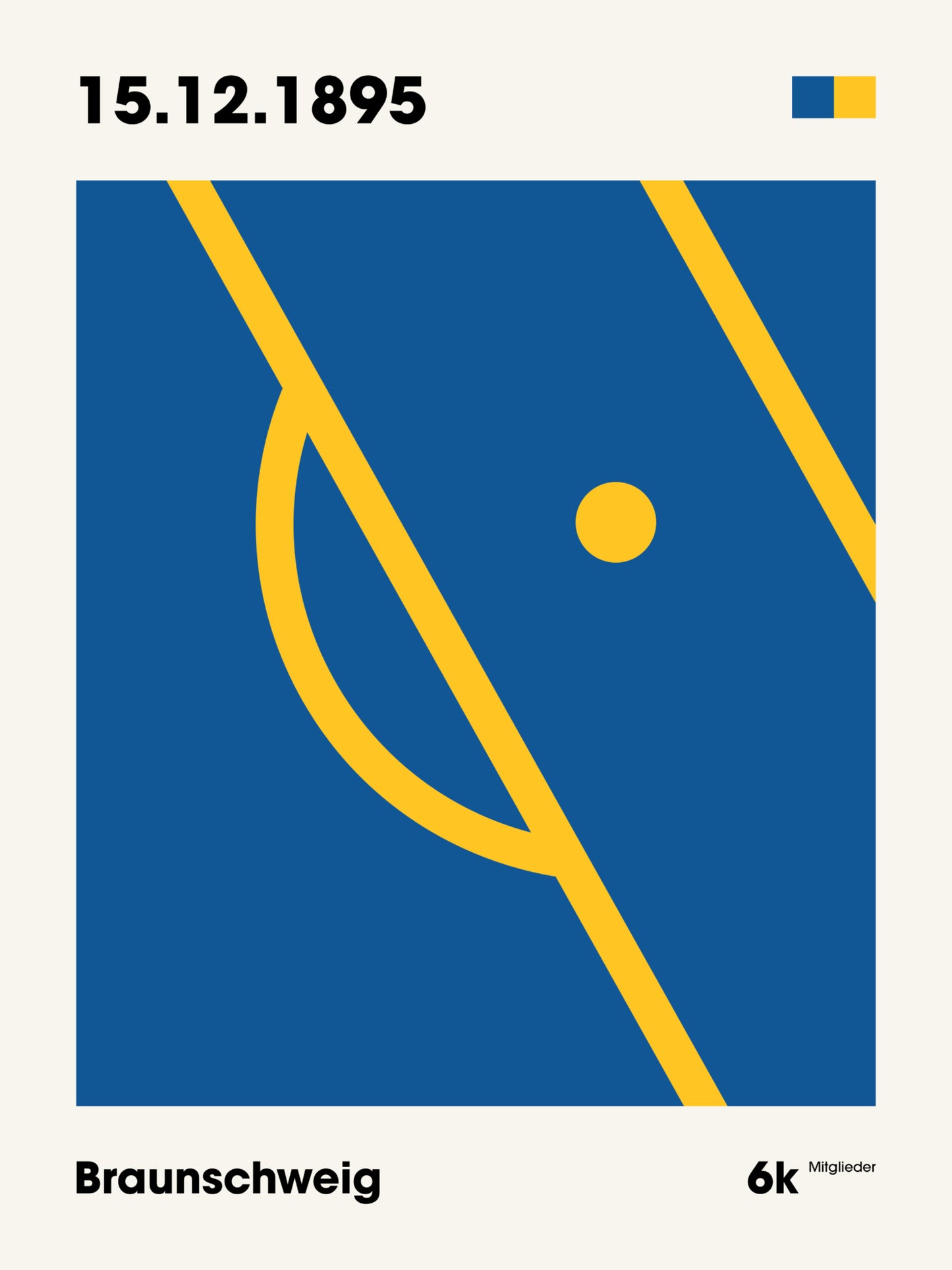 Braunschweig - "Strafraum" Fußballposter