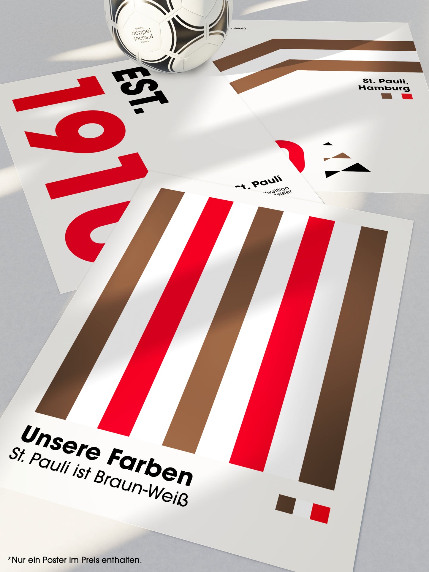 St. Pauli - "Farben" Fußballposter