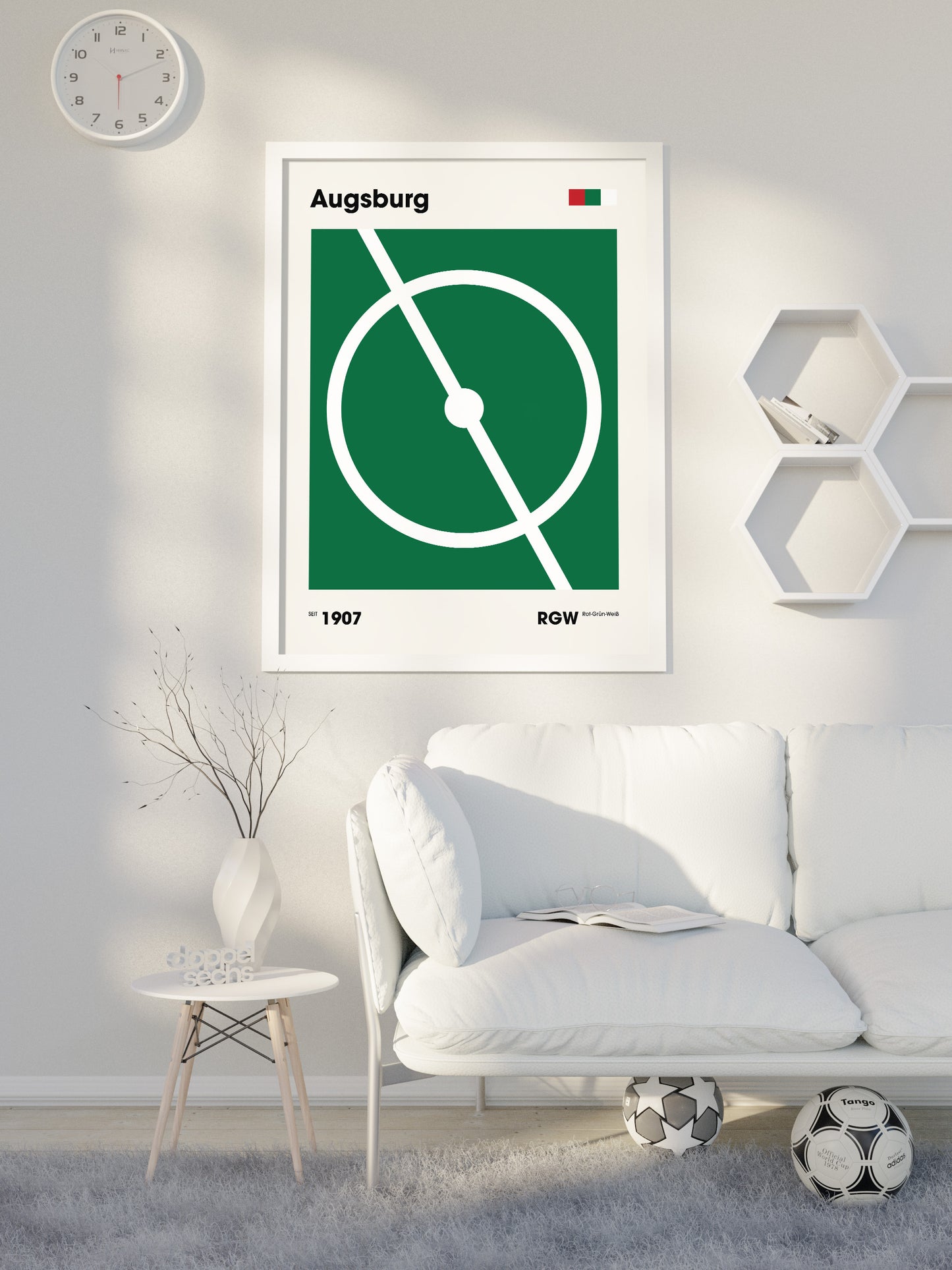 Augsburg - "Mittelkreis" Fußballposter