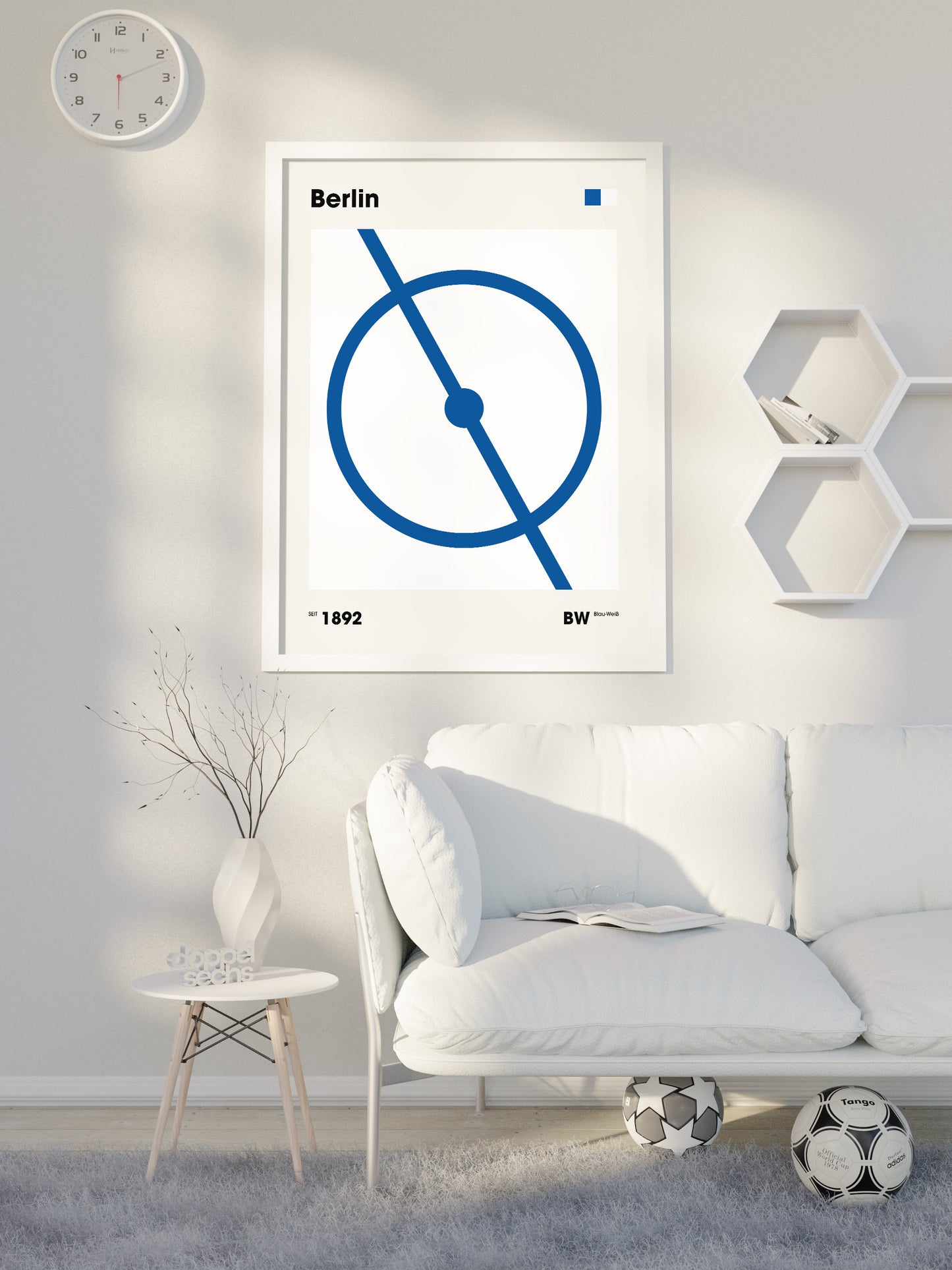 Berlin - "Mittelkreis" Fußballposter
