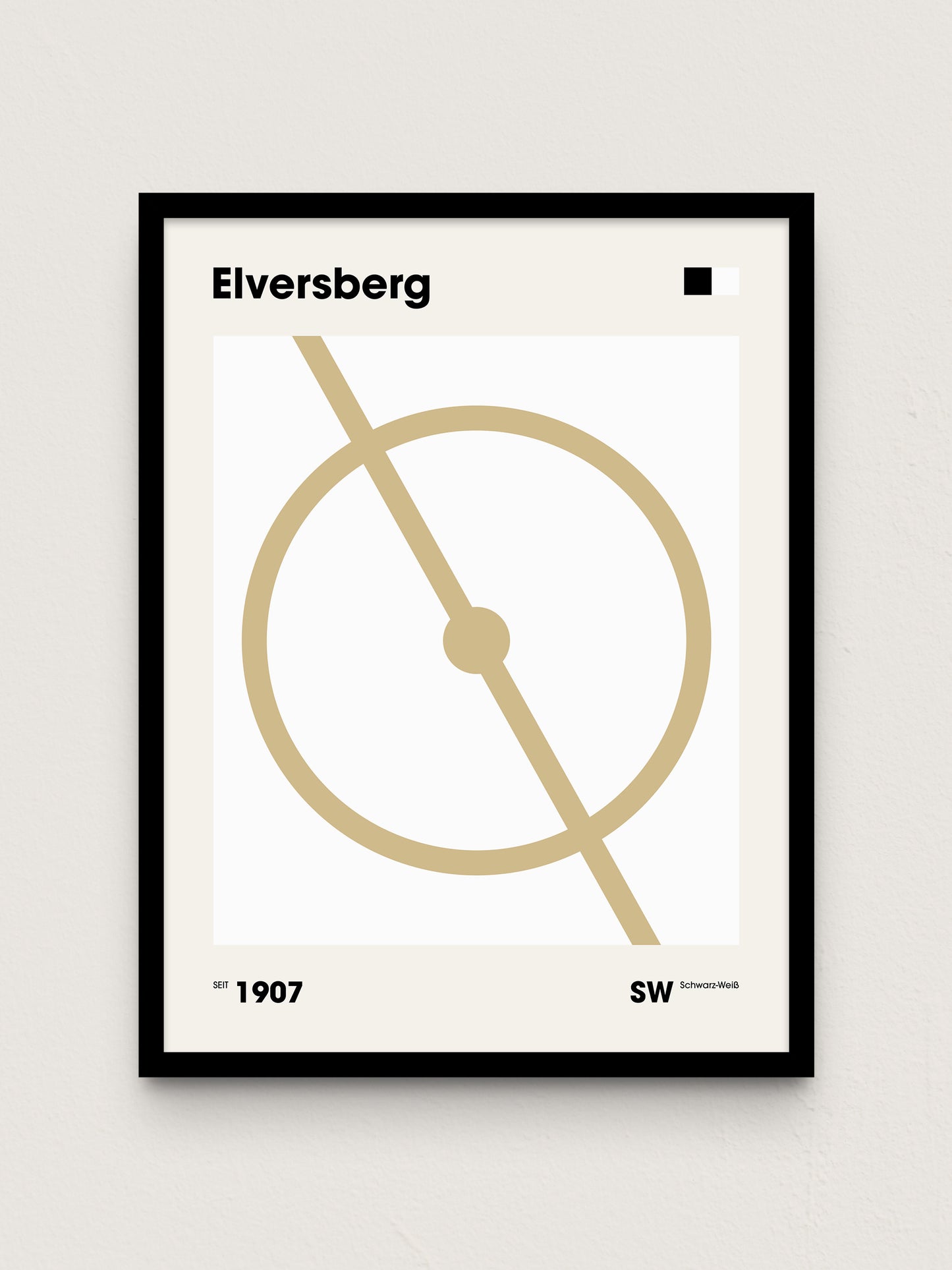 Elversberg - "Mittelkreis" Fußballposter