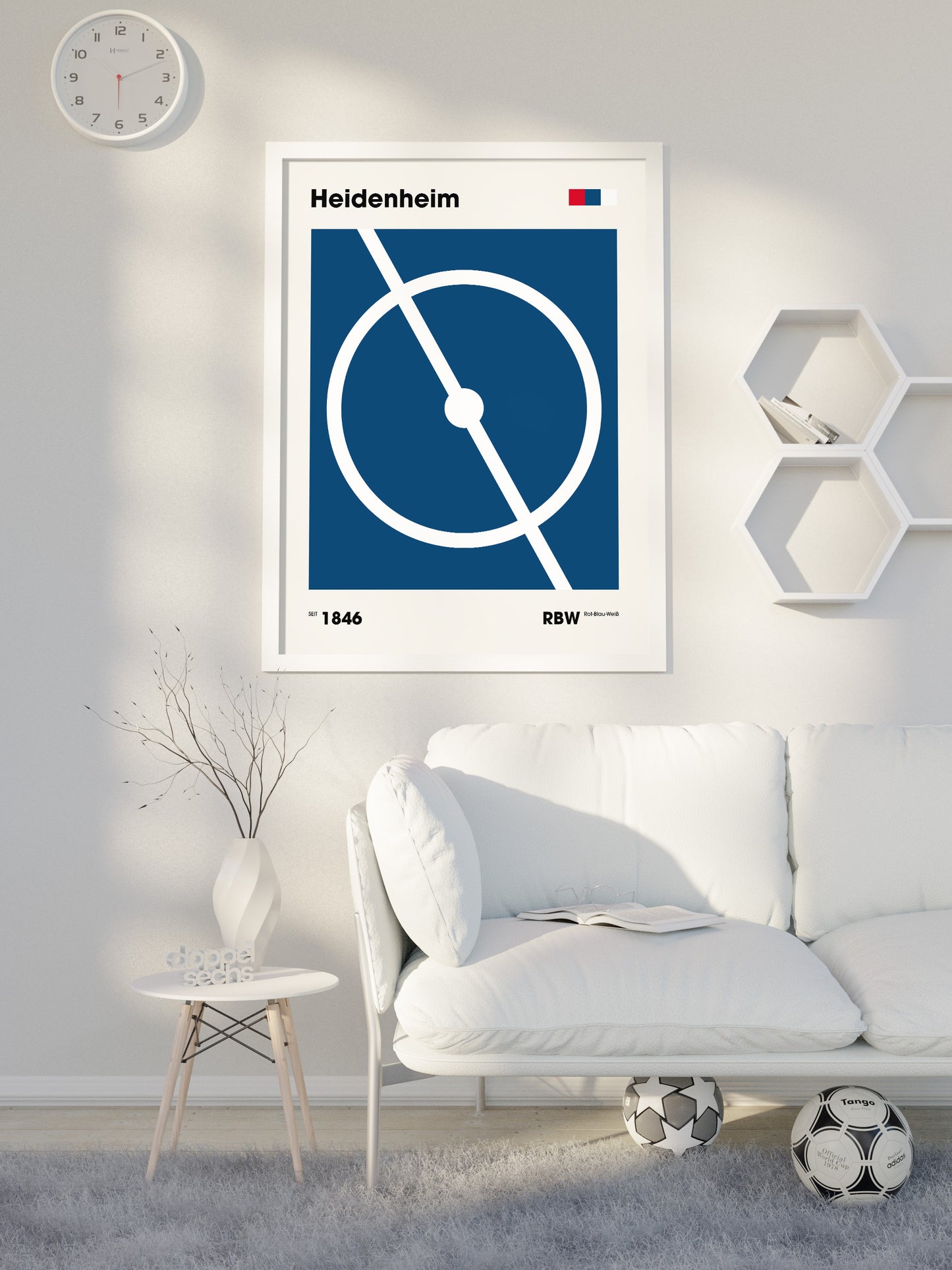 Heidenheim - "Mittelkreis" Fußballposter