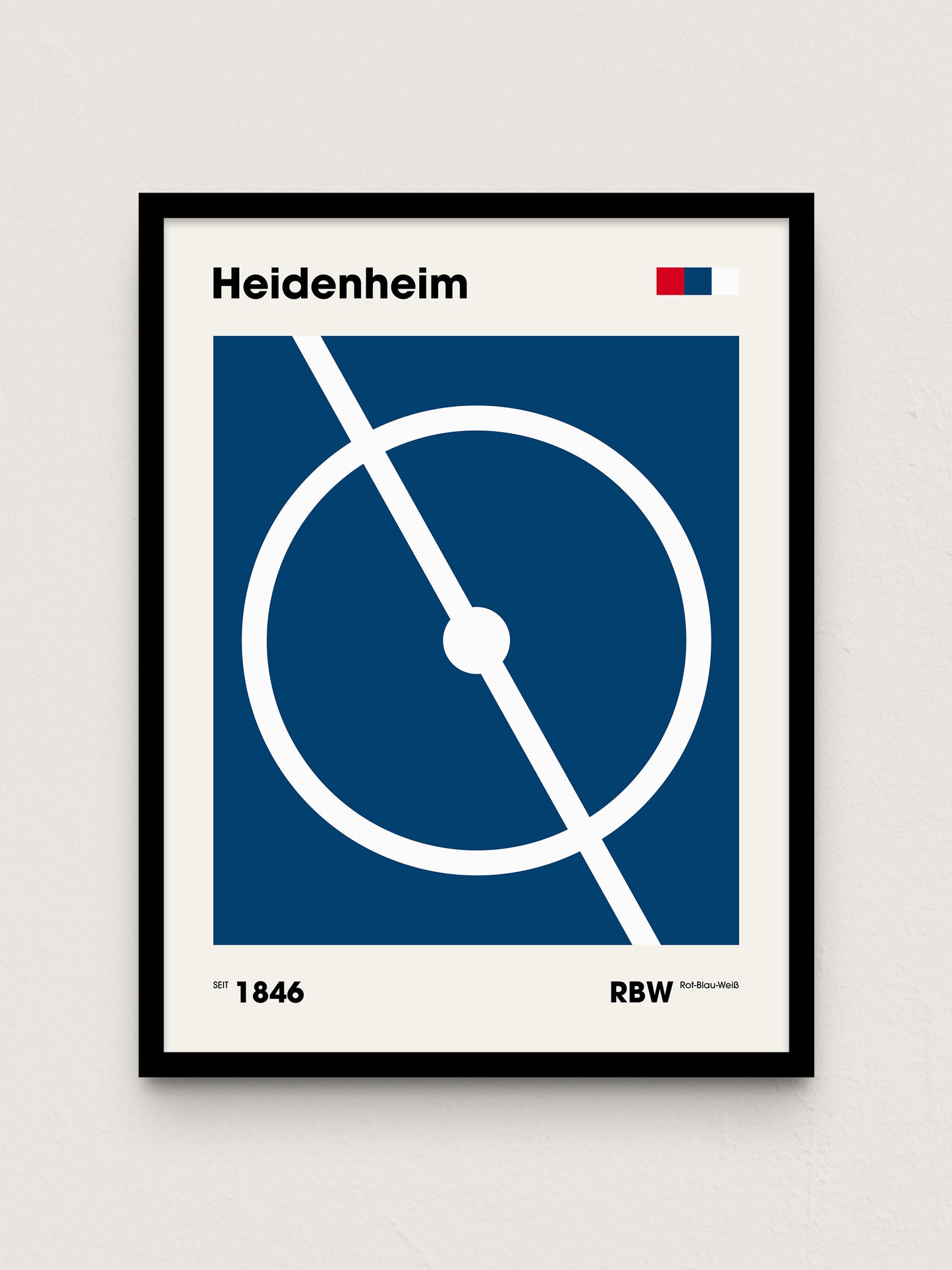 Heidenheim - "Mittelkreis" Fußballposter