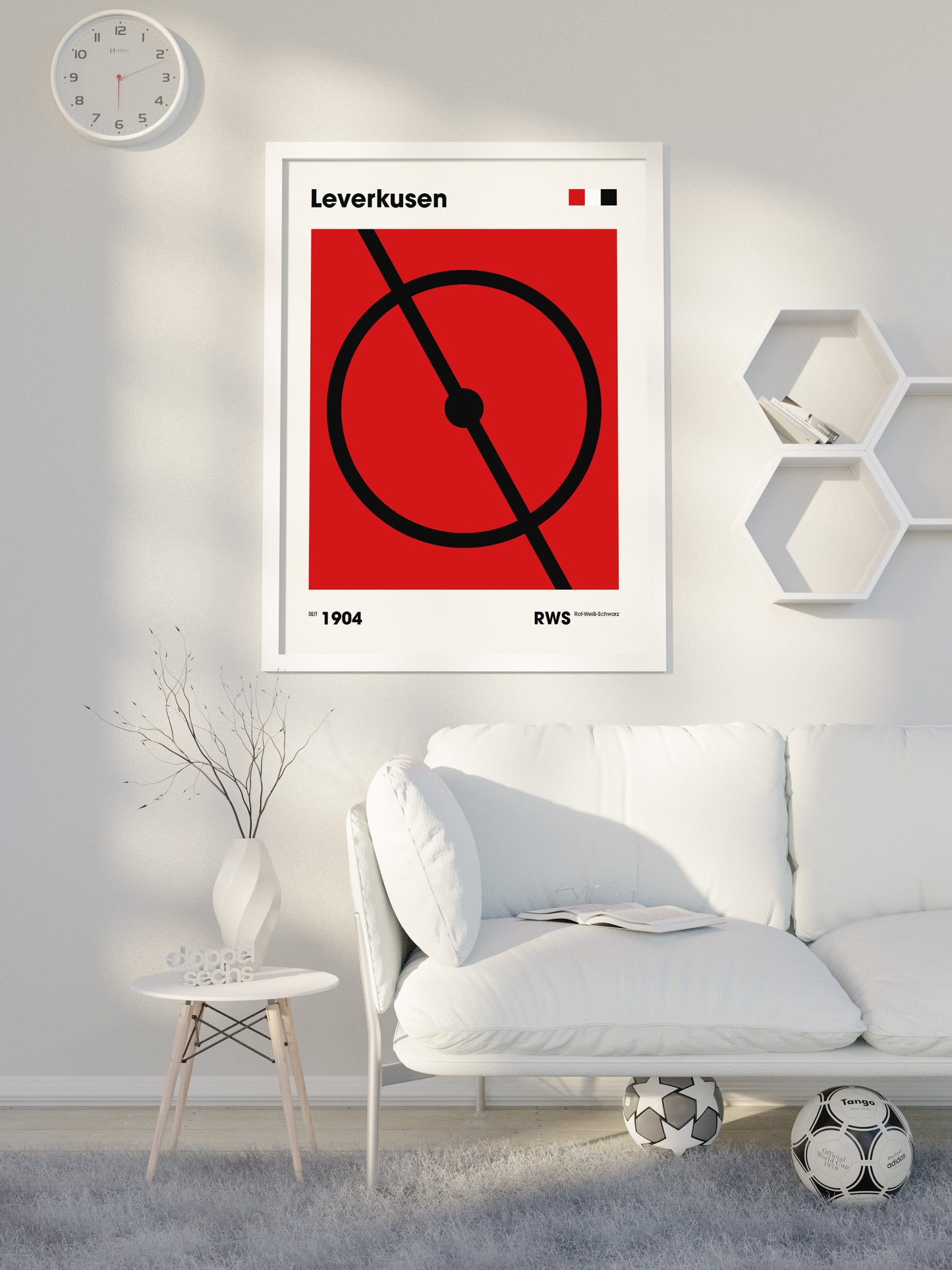 Leverkusen - "Mittelkreis" Fußballposter