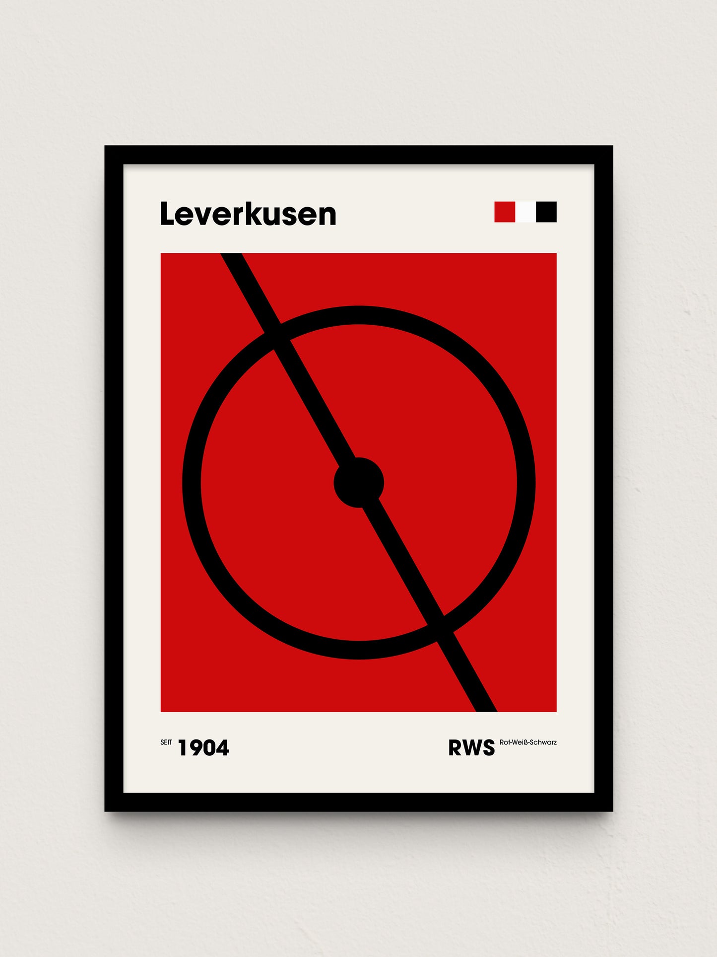 Leverkusen - "Mittelkreis" Fußballposter