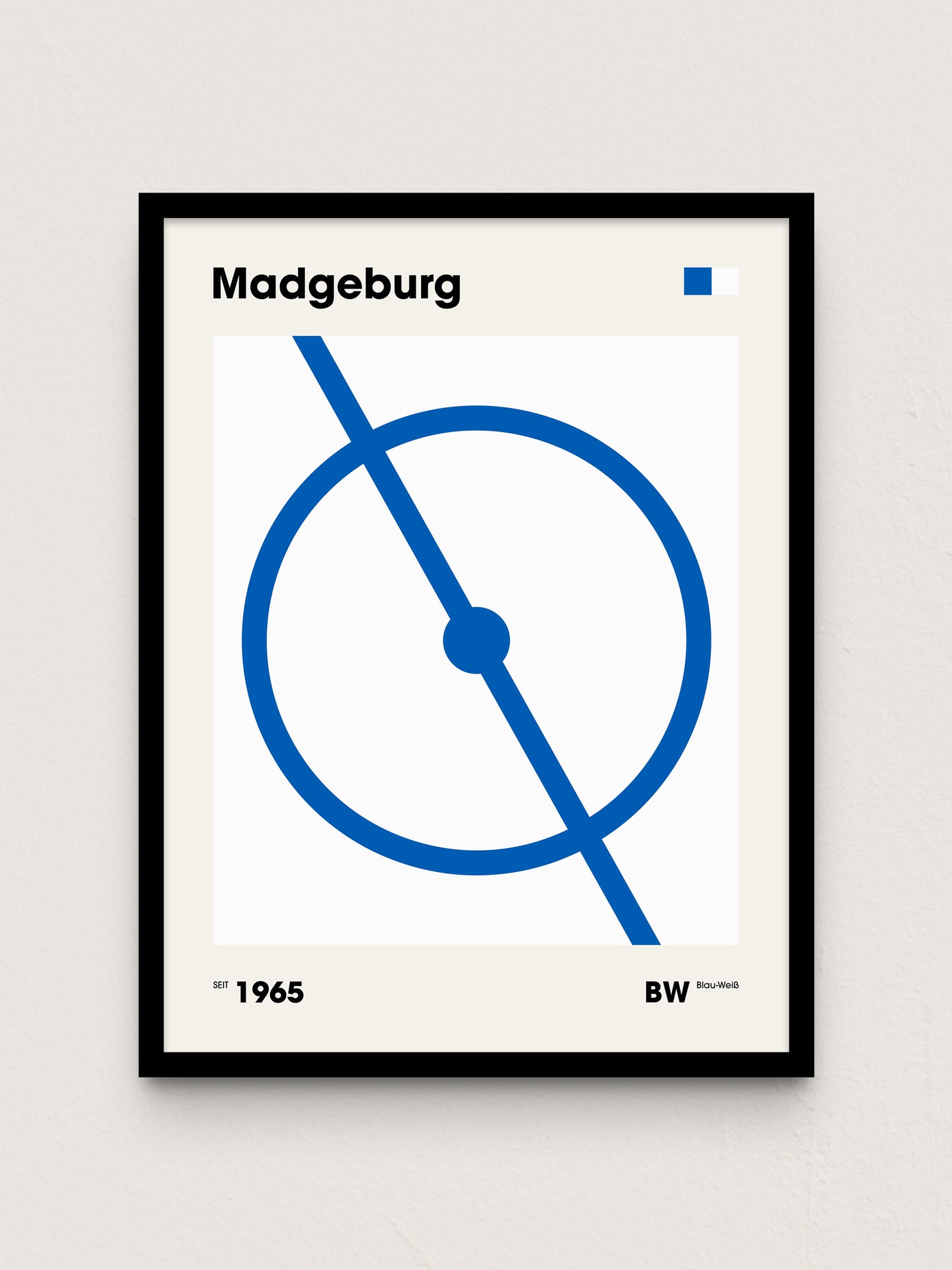 Magdeburg - "Mittelkreis" Fußballposter