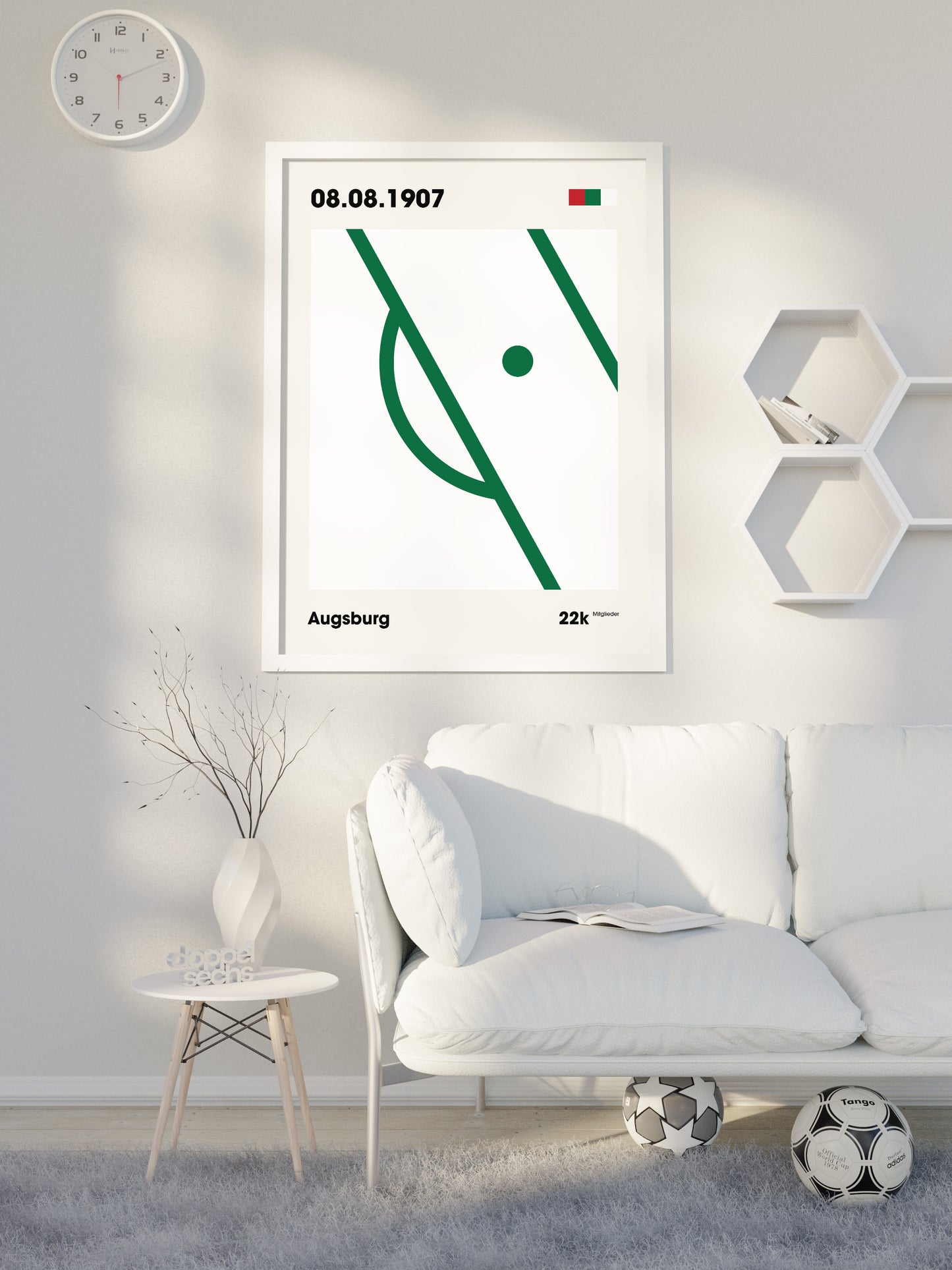 Augsburg - "Strafraum" Fußballposter