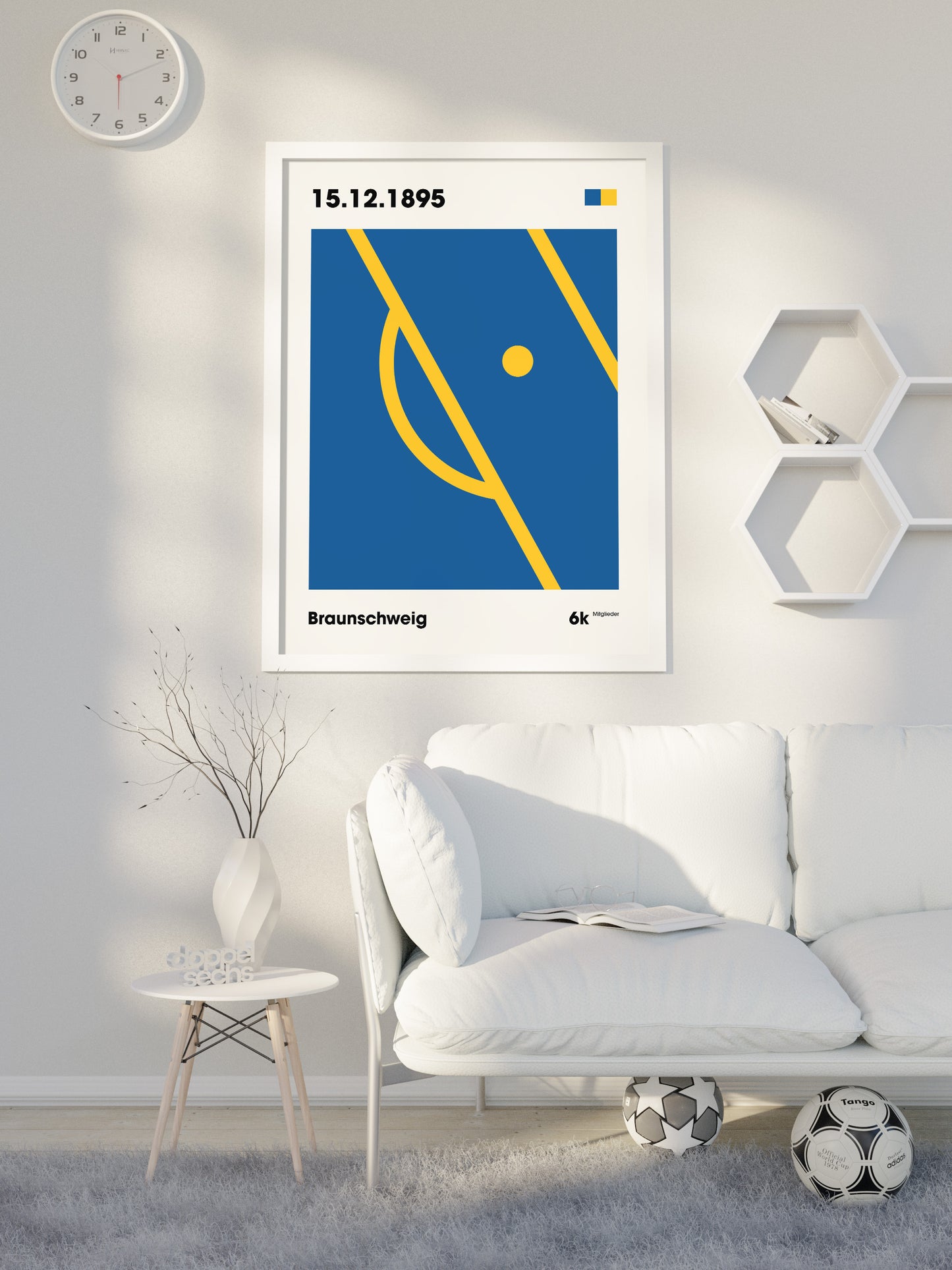 Braunschweig - "Strafraum" Fußballposter