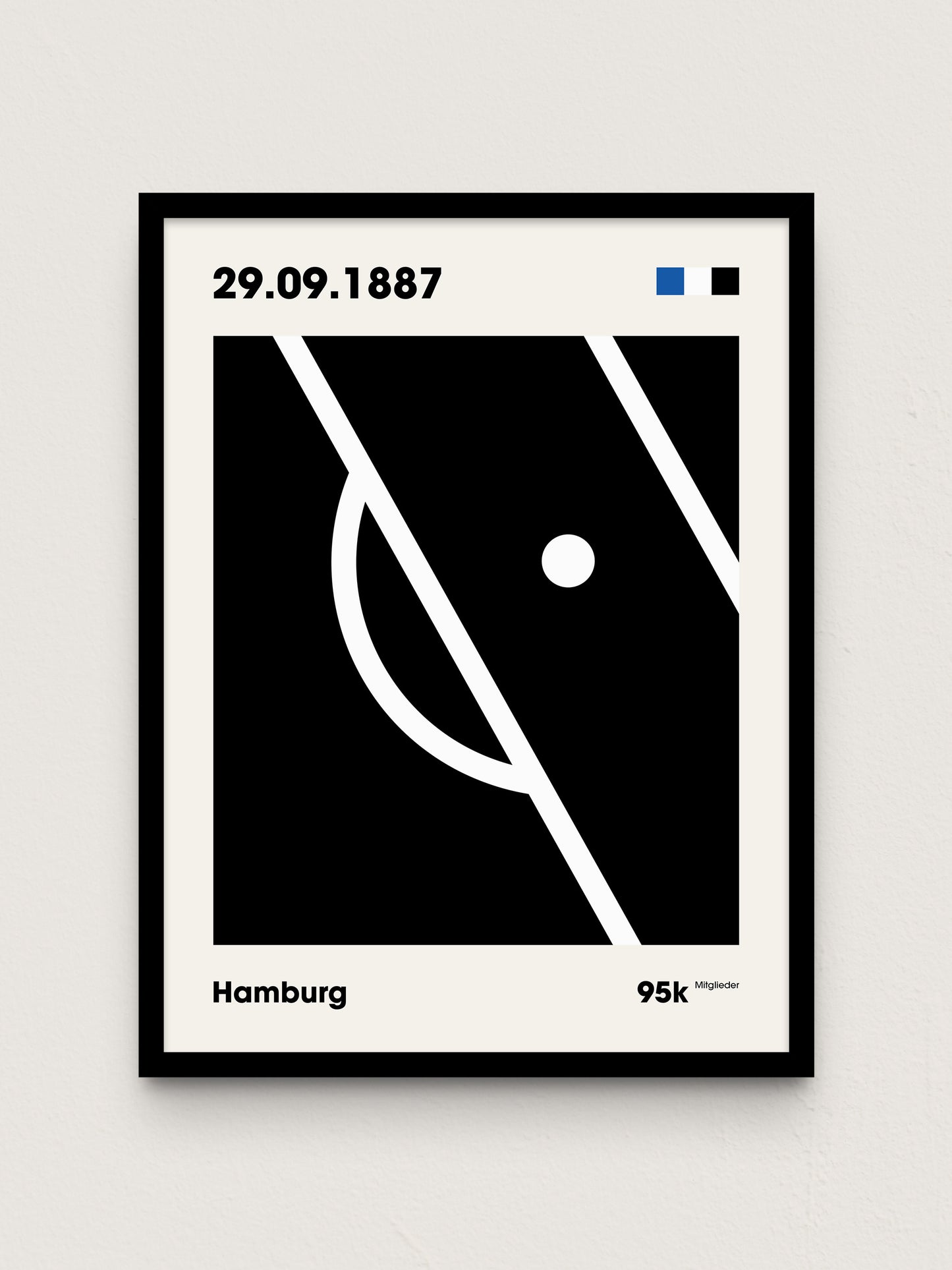 Hamburg - "Strafraum" Fußballposter