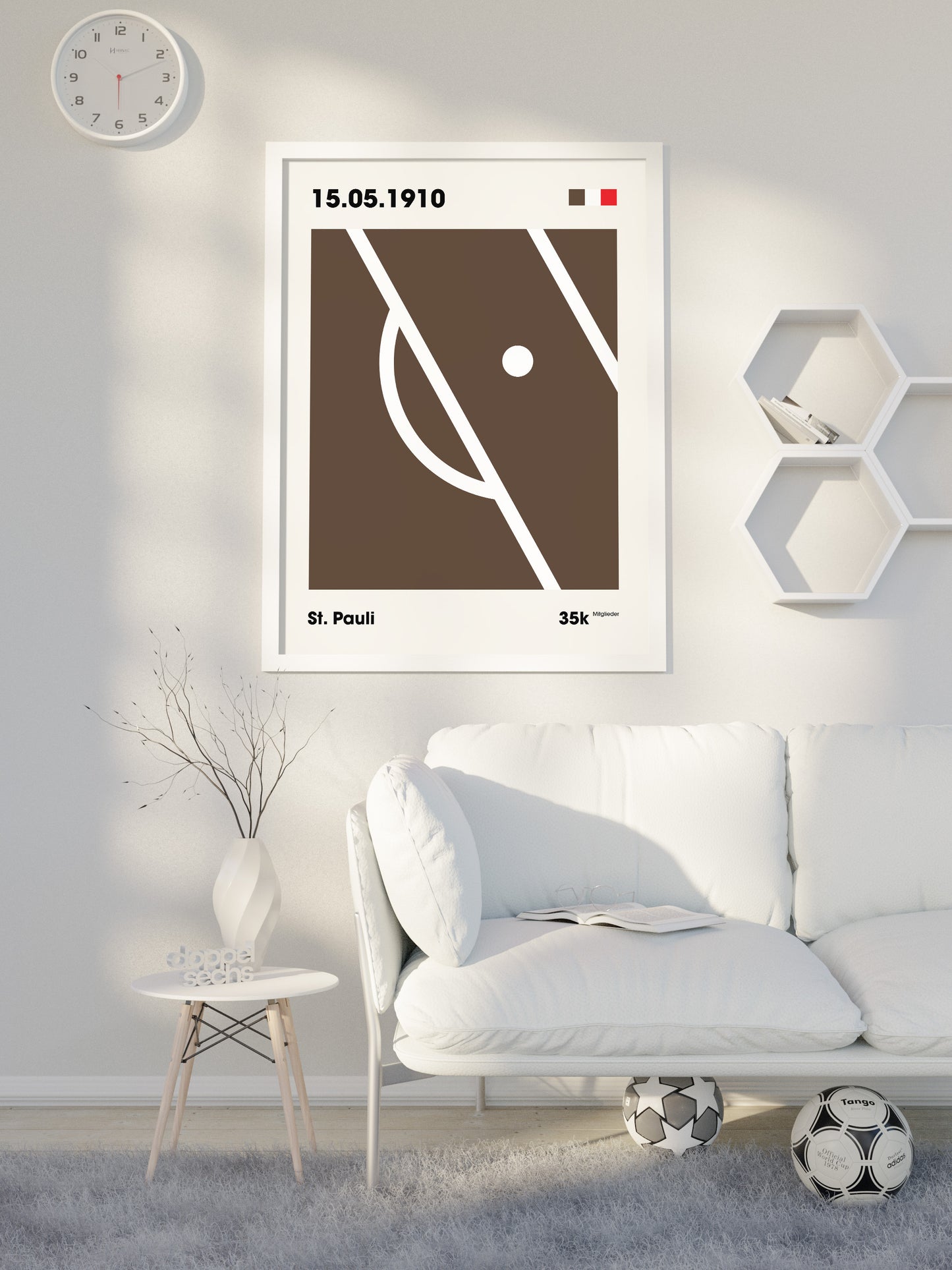 St. Pauli - "Strafraum" Fußballposter