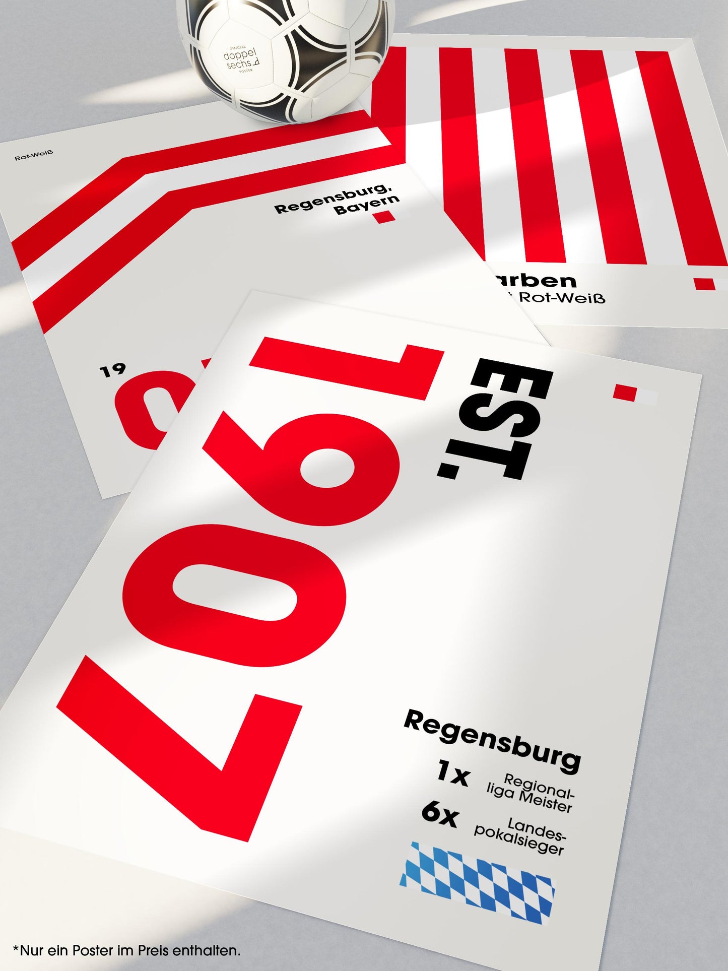 Regensburg - "Established" Fußballposter