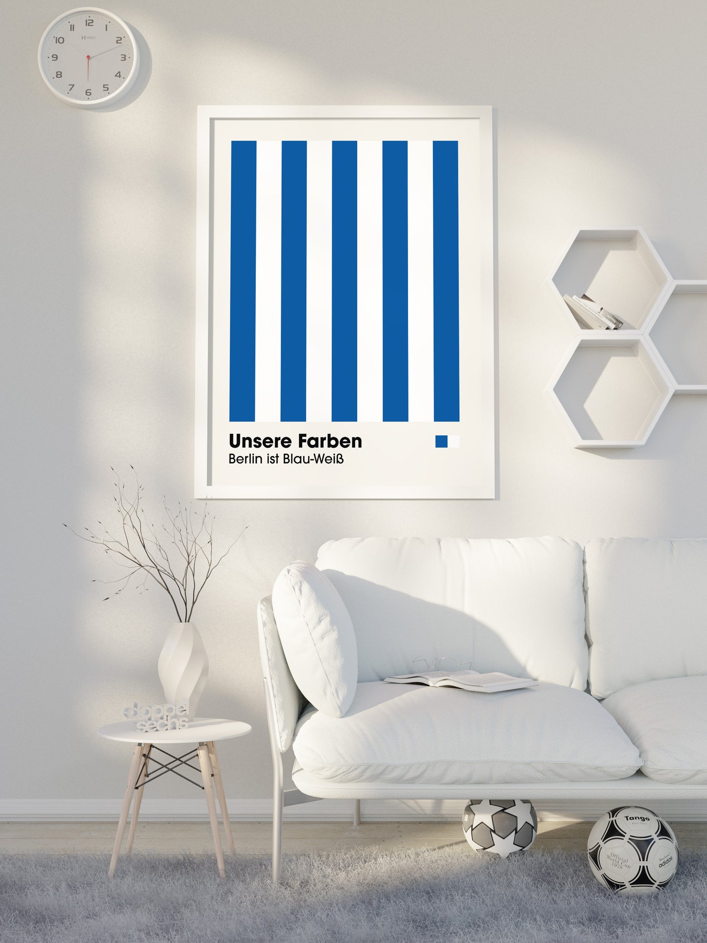 Berlin - "Farben" Fußballposter