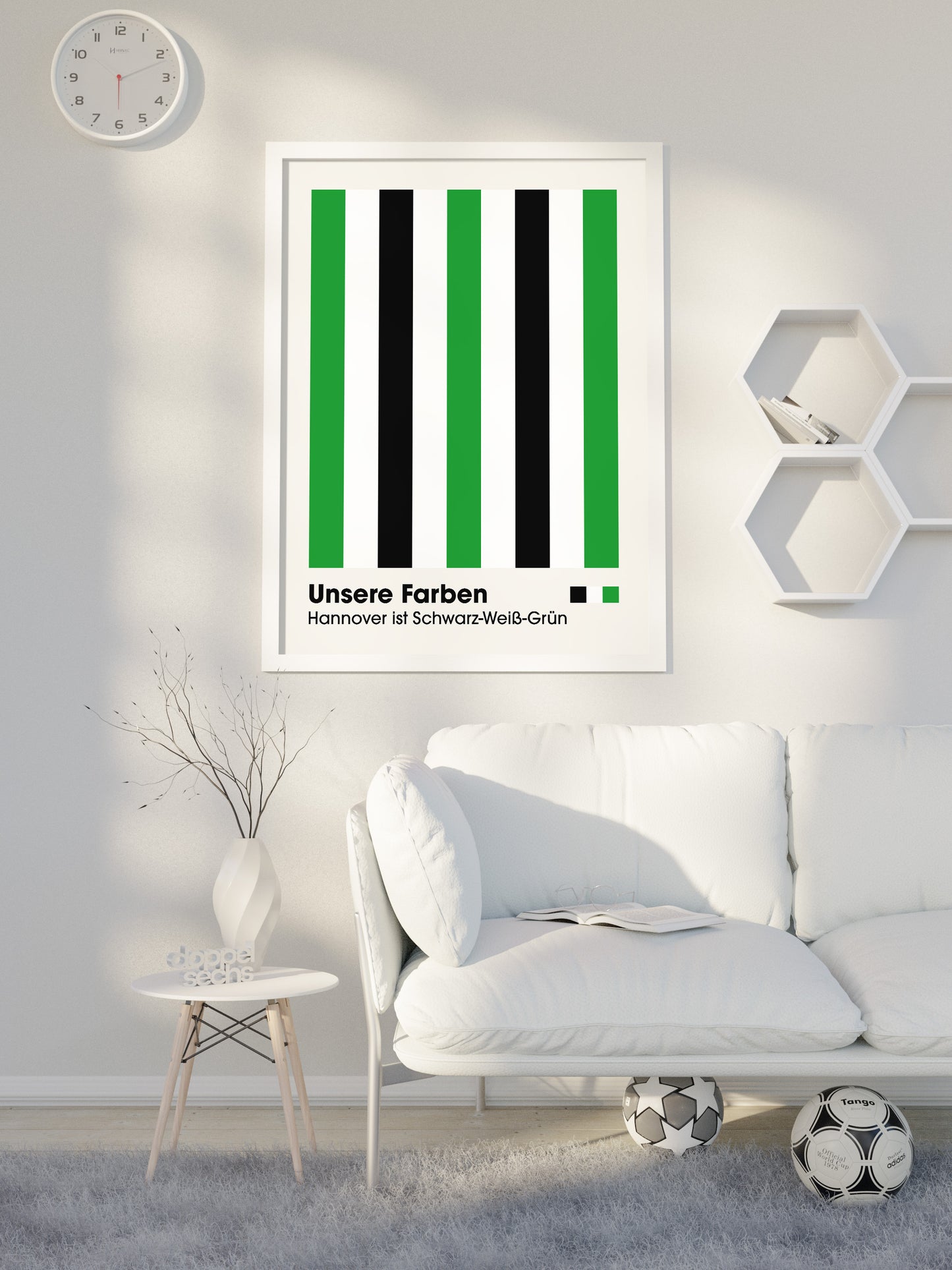 Hannover - "Farben" Fußballposter