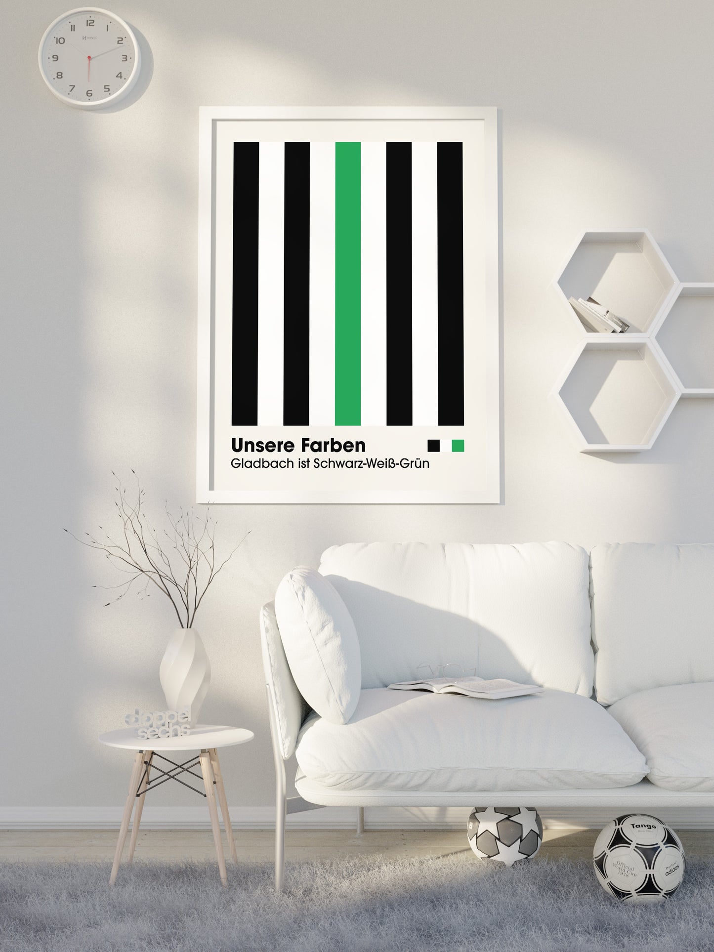 Gladbach - "Farben" Fußballposter