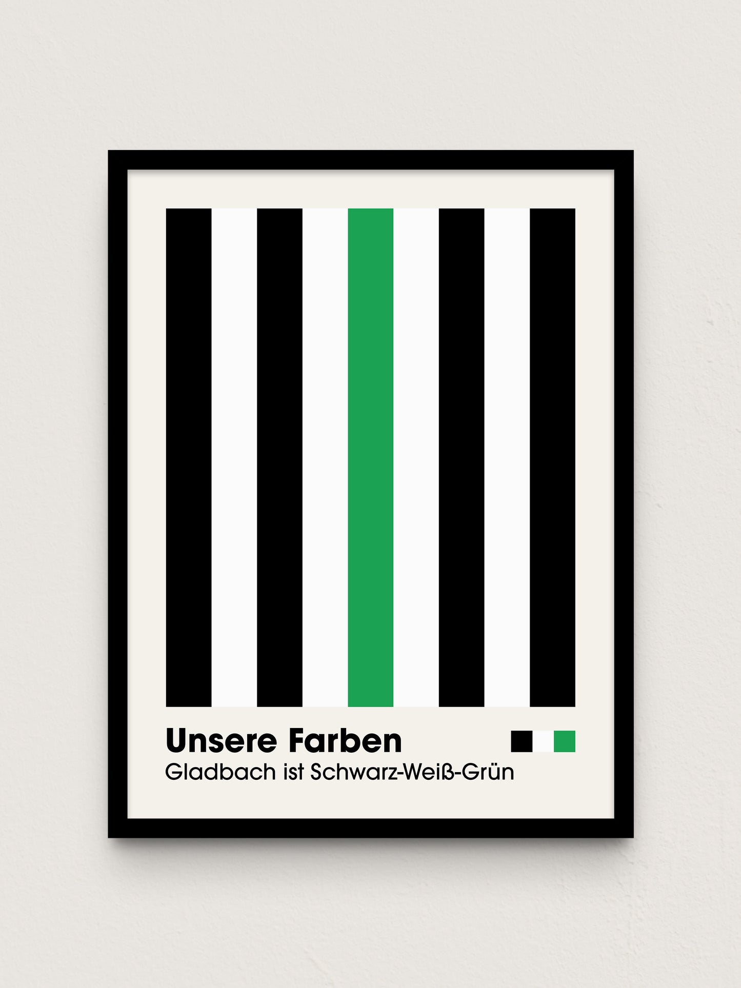 Gladbach - "Farben" Fußballposter