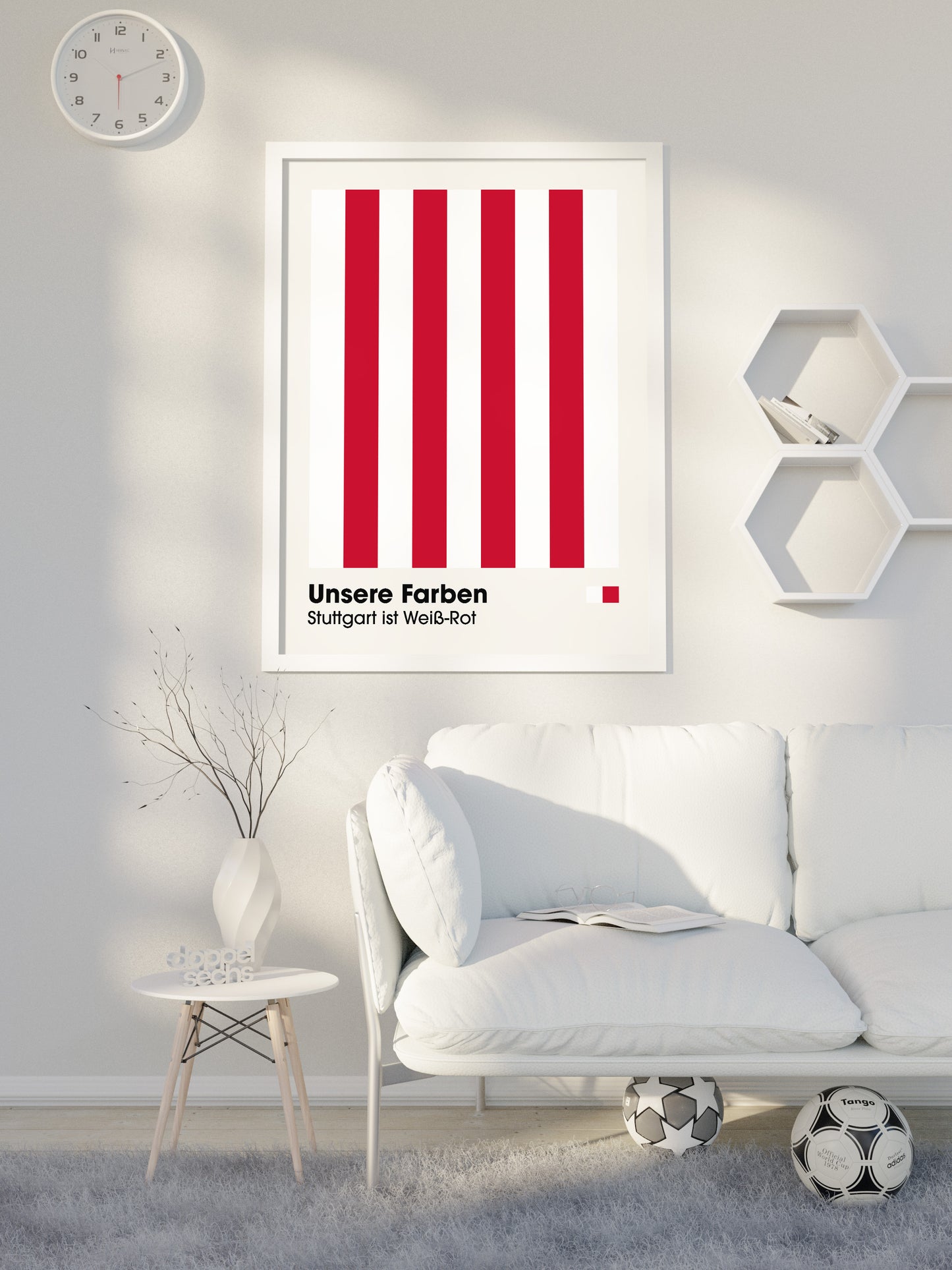 Stuttgart - "Farben" Fußballposter