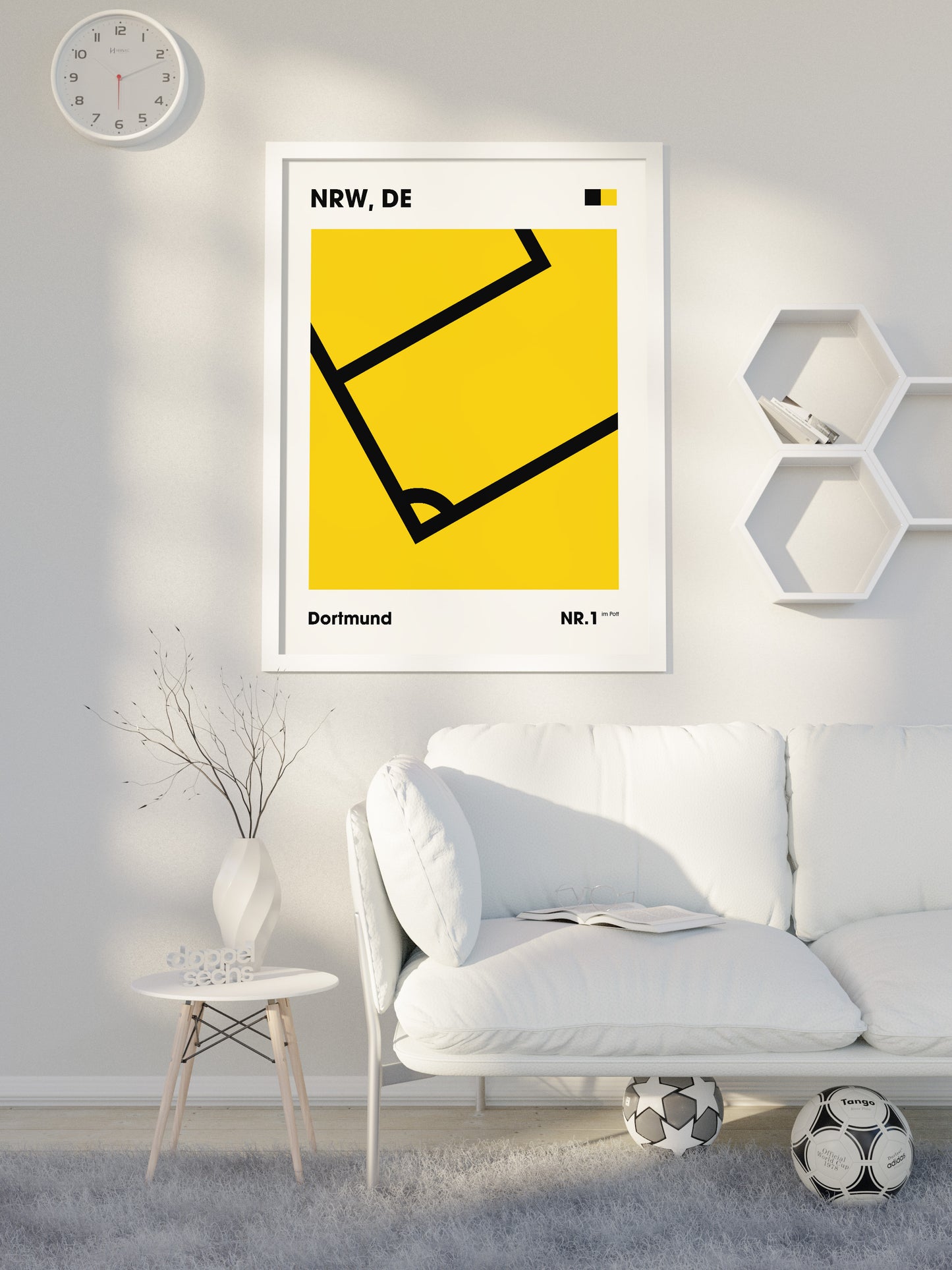 Dortmund - "Eckfahne" Fußballposter